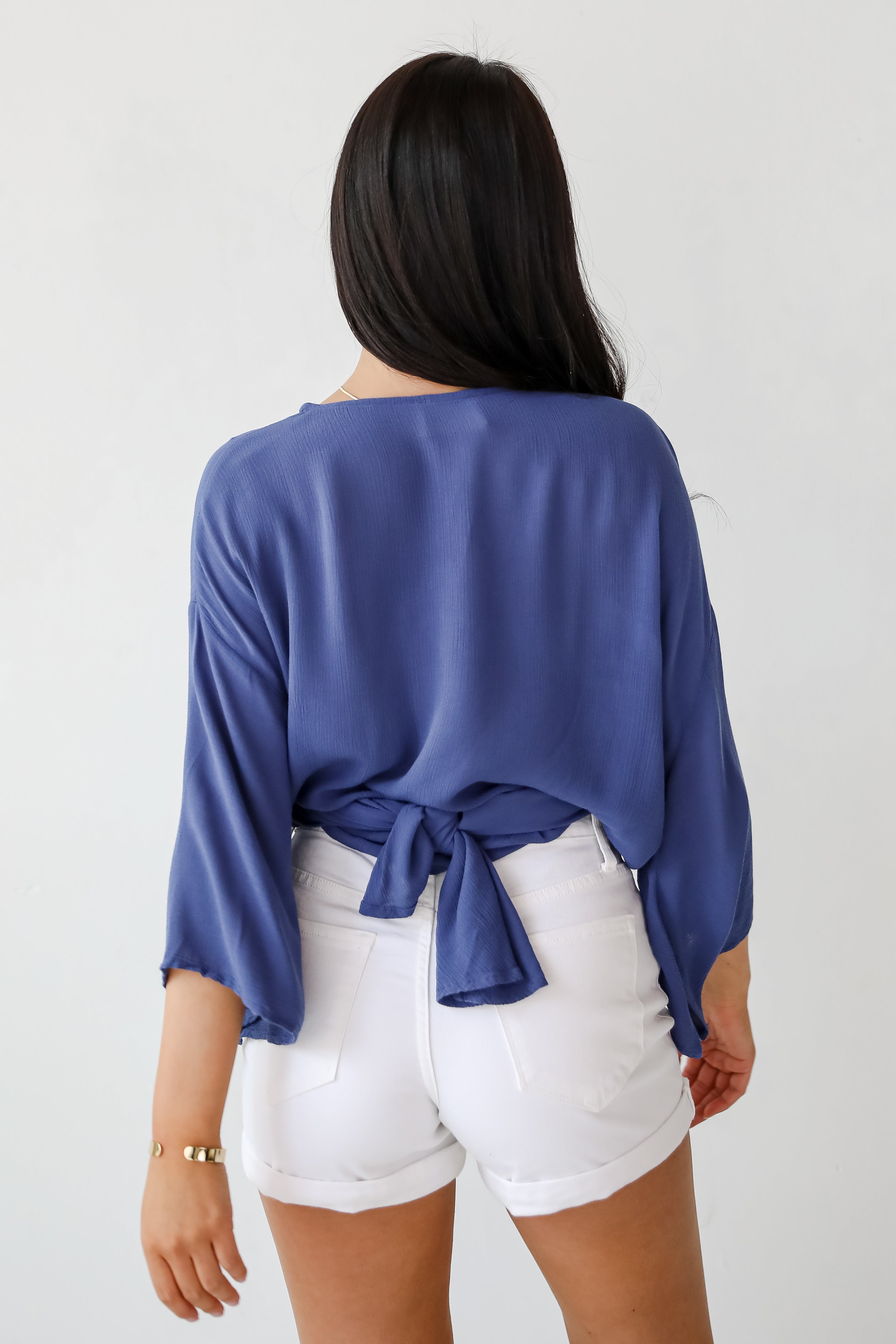 Breezy Days Tie-Front Blouse