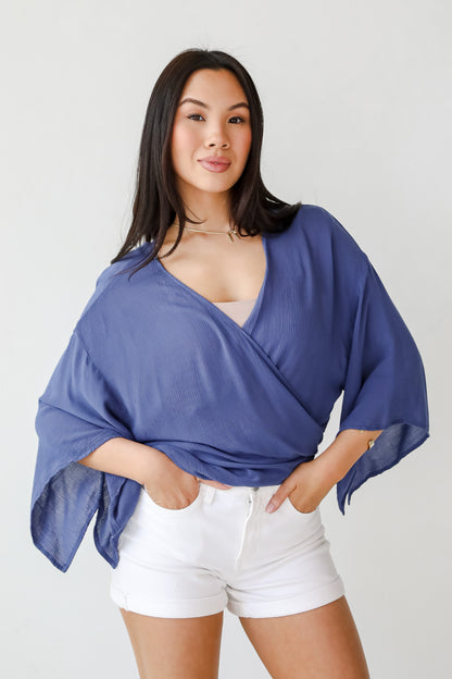 Breezy Days Tie-Front Blouse