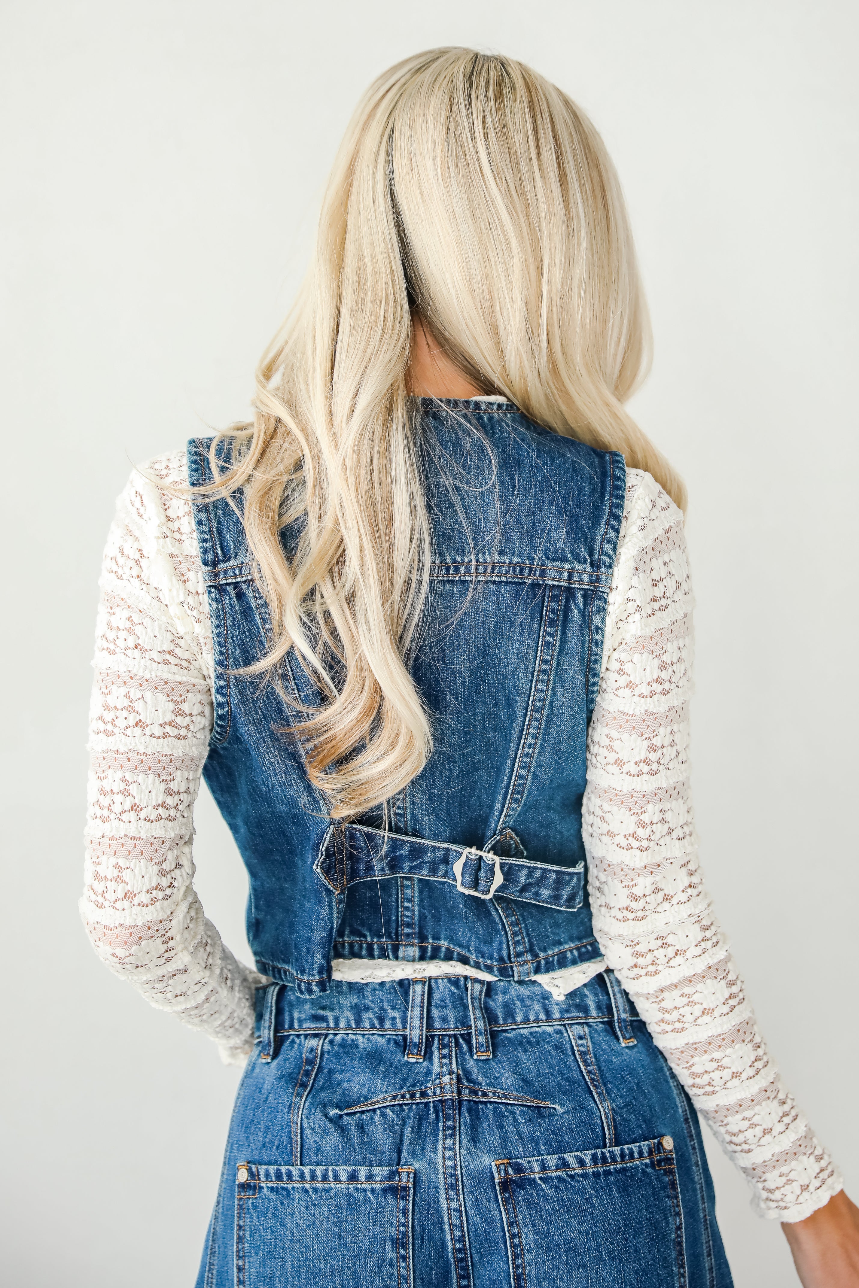 Polished Essence Denim Vest