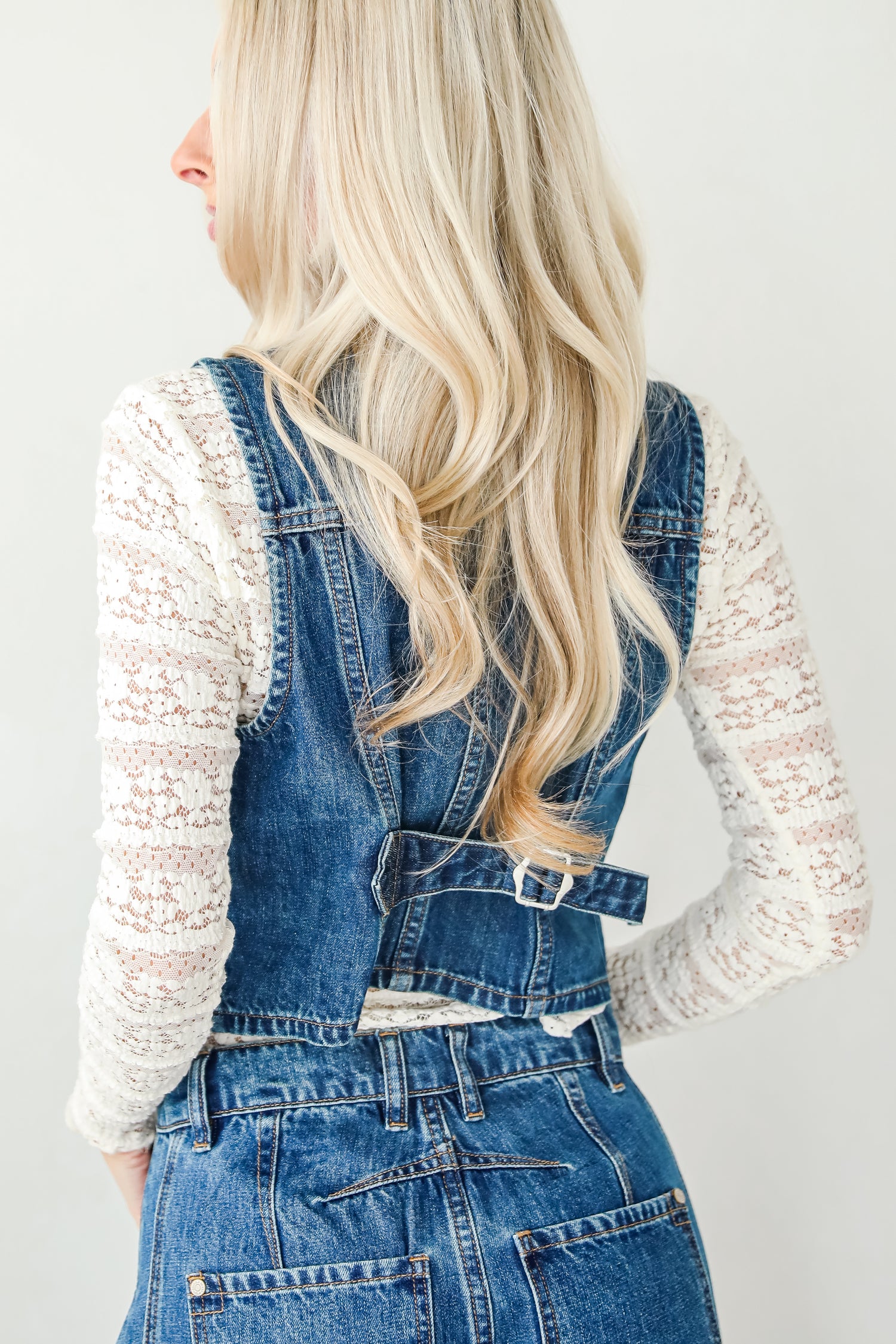 Polished Essence Denim Vest