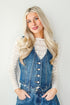 Polished Essence Denim Vest