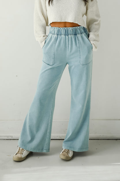 Impressive Aesthetic Denim Wide Leg Pants