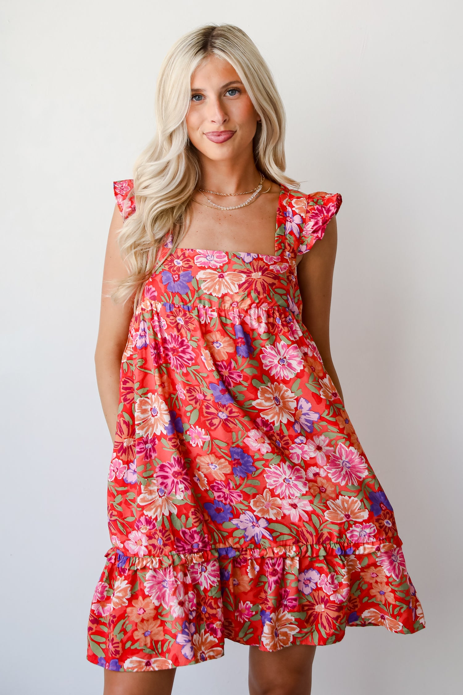 Darling Mindset Floral Mini Dress