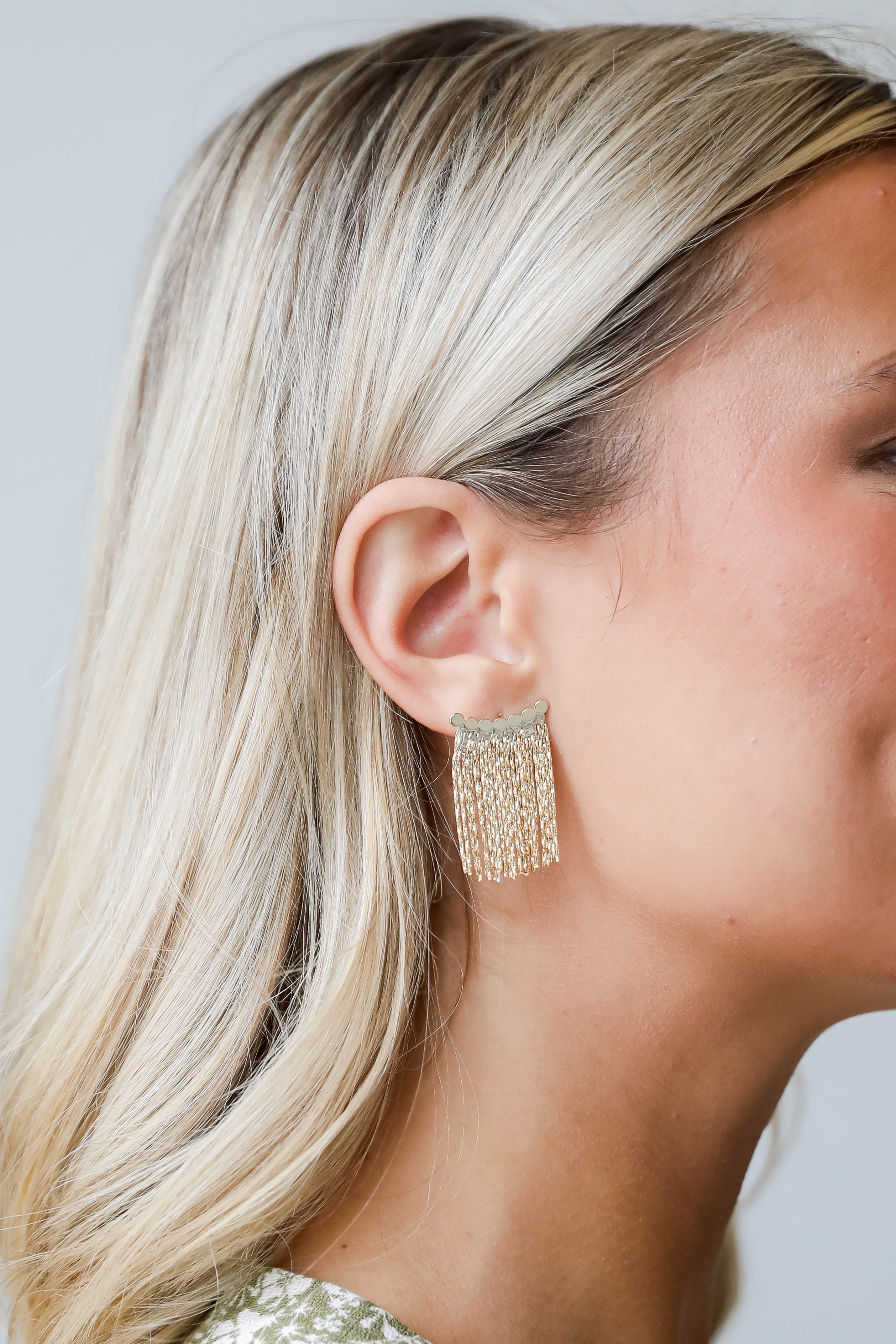 gold earrings