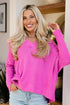 Exceptional Muse Fuchsia Sweater