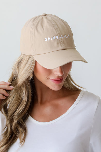 Tan Gainesville Embroidered Hat