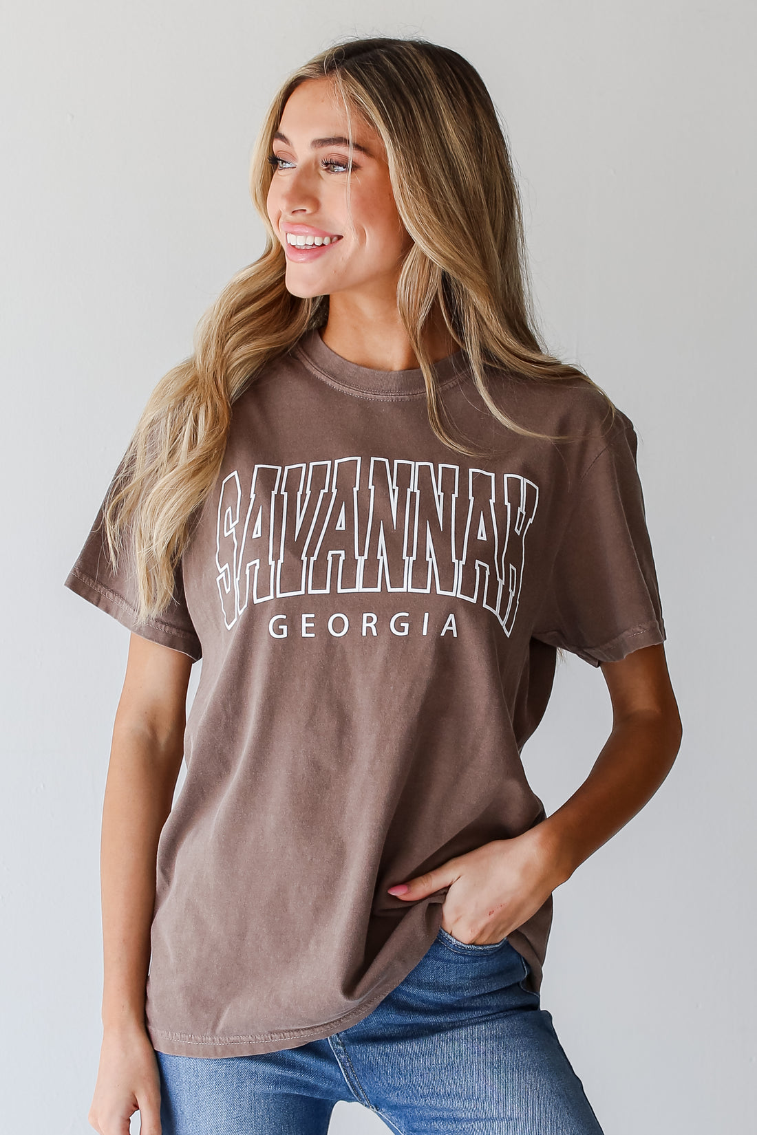 Brown Savannah Georgia Tee