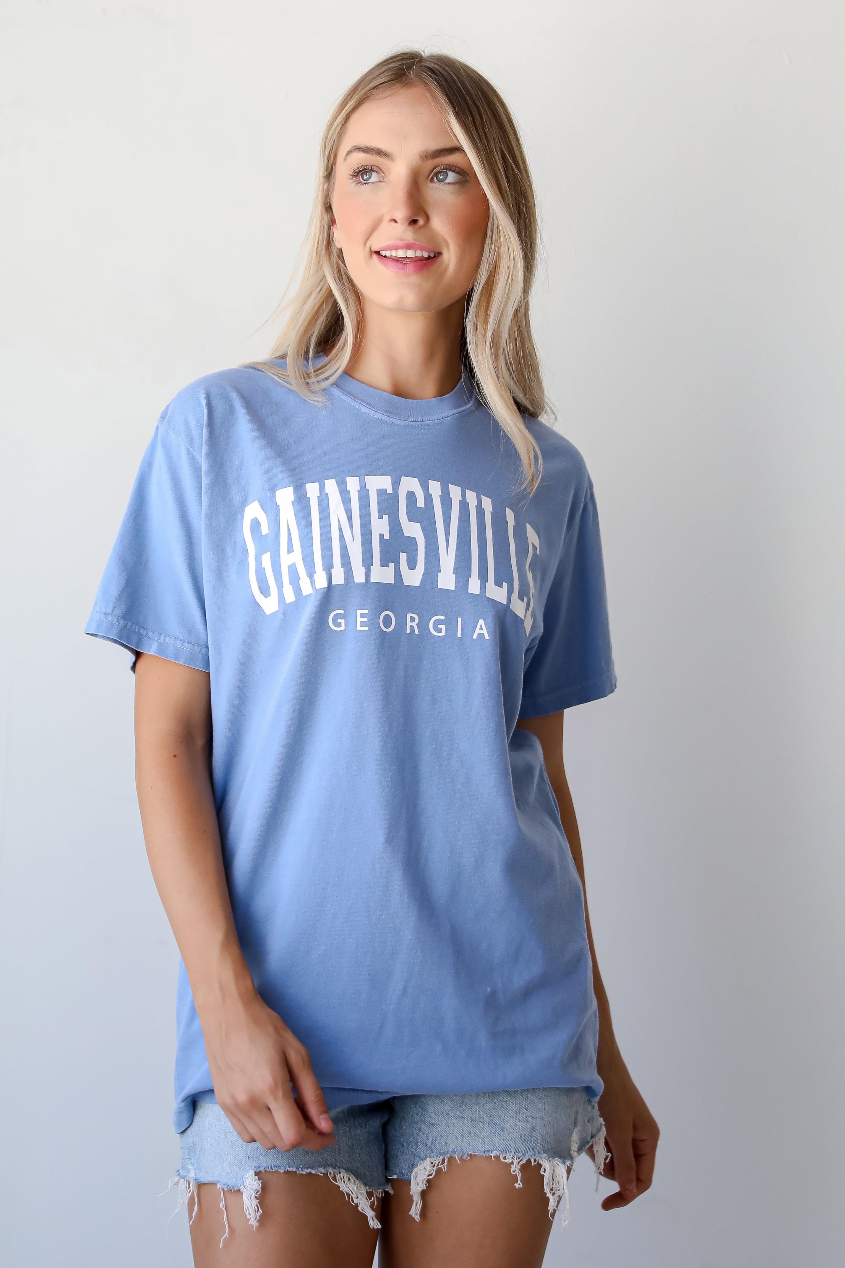 Light Blue Gainesville Georgia Tee