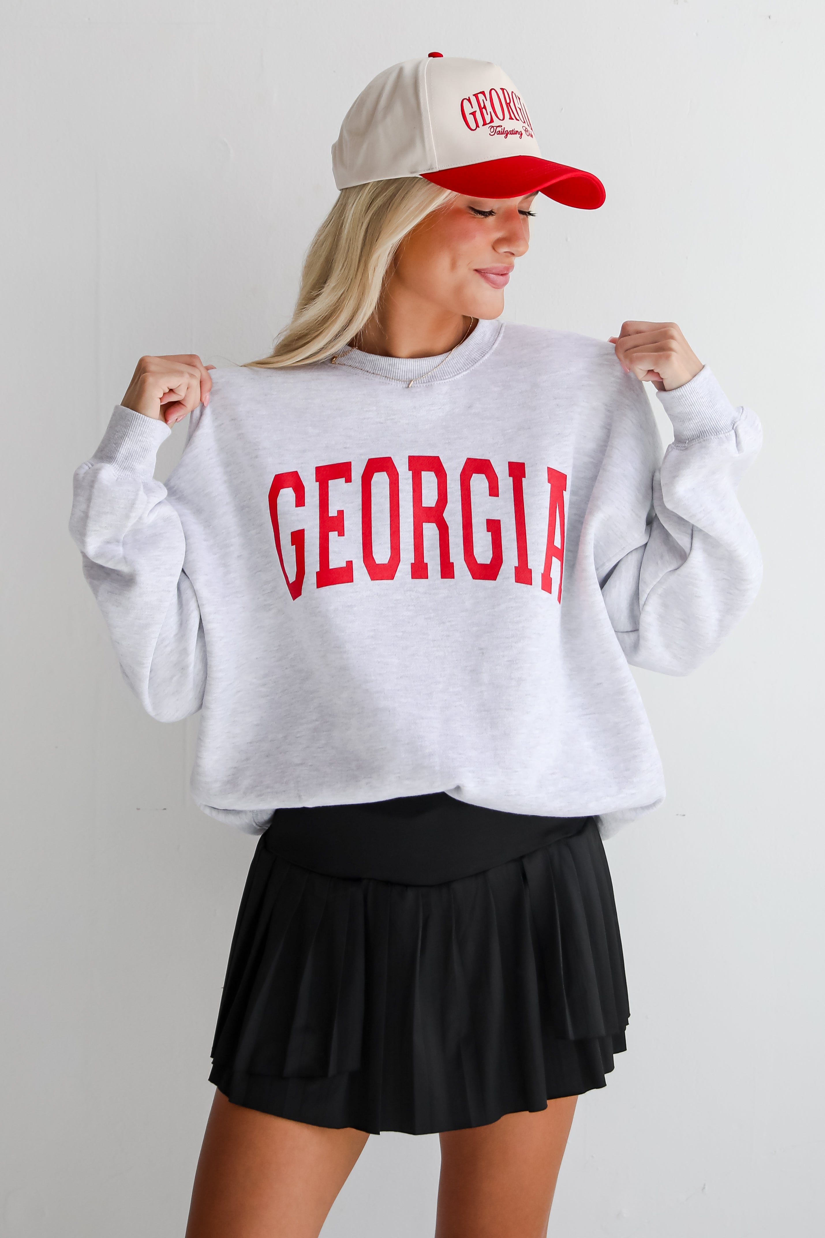 Heather Grey Georgia Sweatshirt