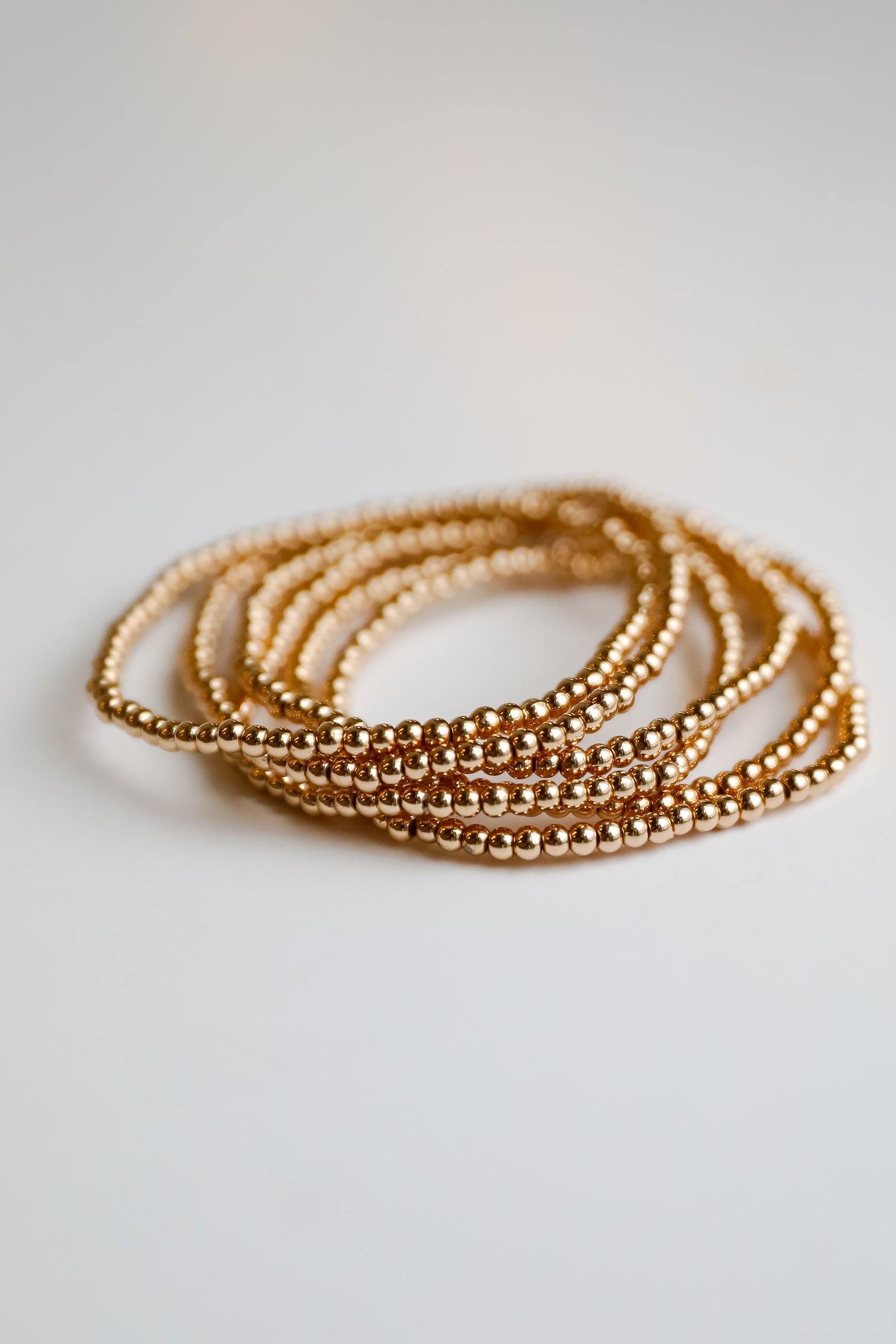 Emery Gold Beaded Bracelet Set