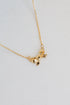 Brooke Gold Bow Charm Necklace