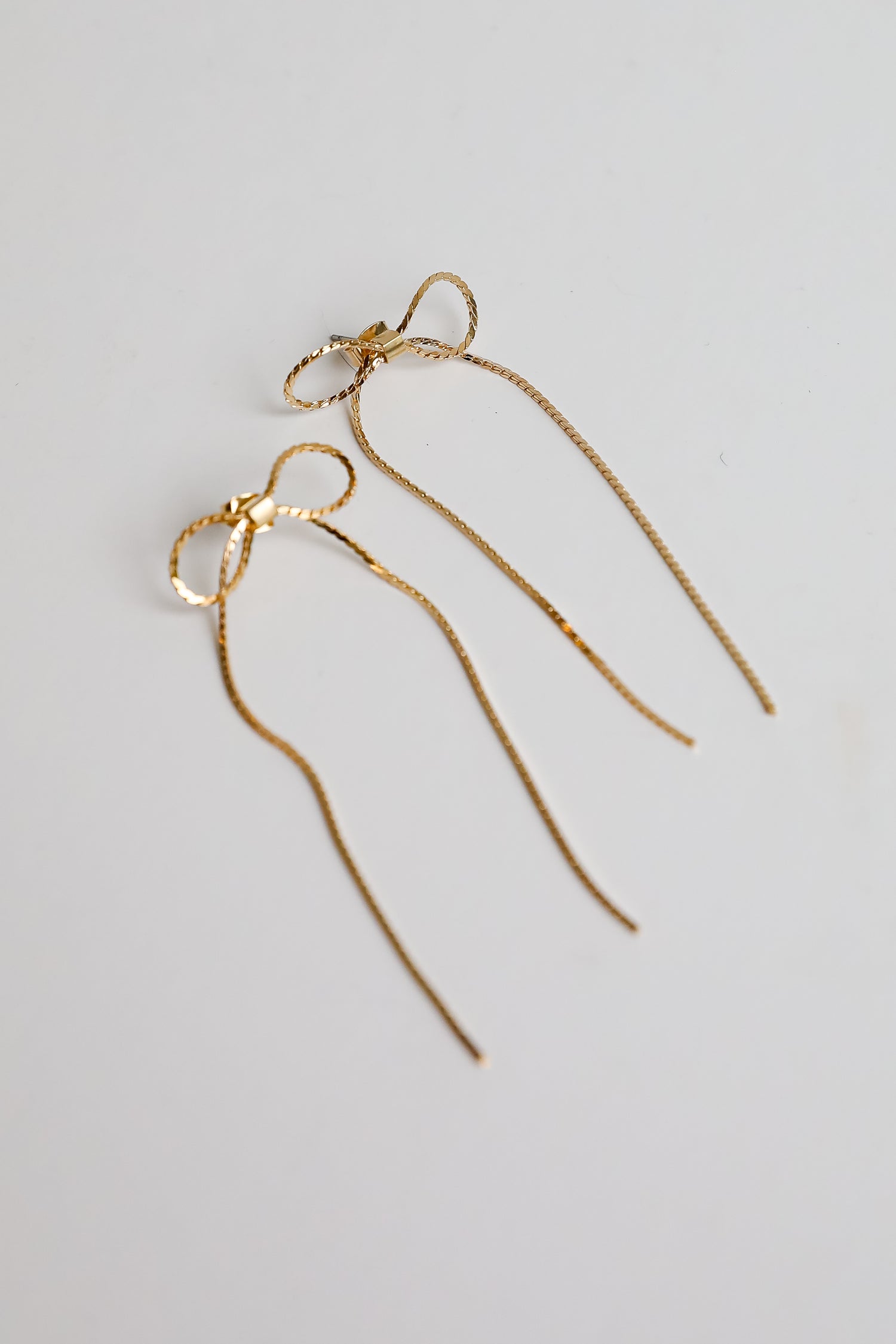 Harlow Gold Bow Earrings