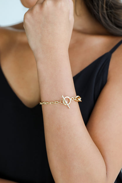 Elena Gold Chainlink Bracelet