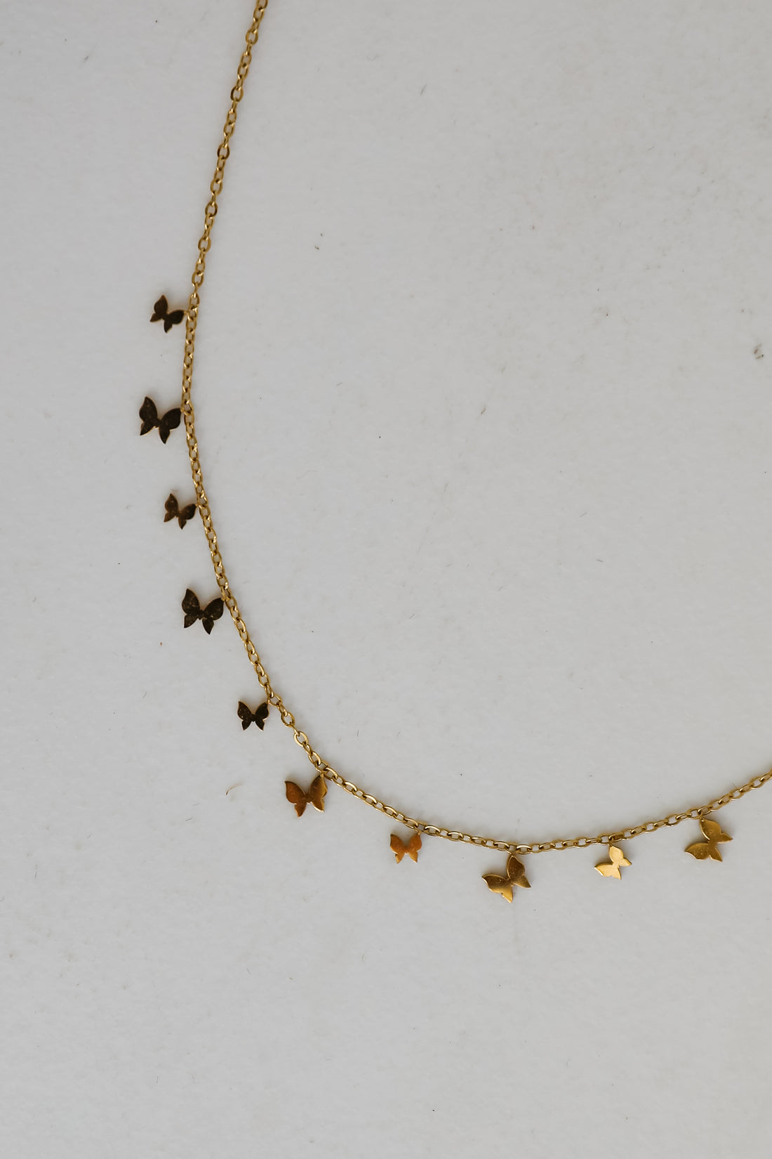 Amelia Gold Butterfly Charm Necklace