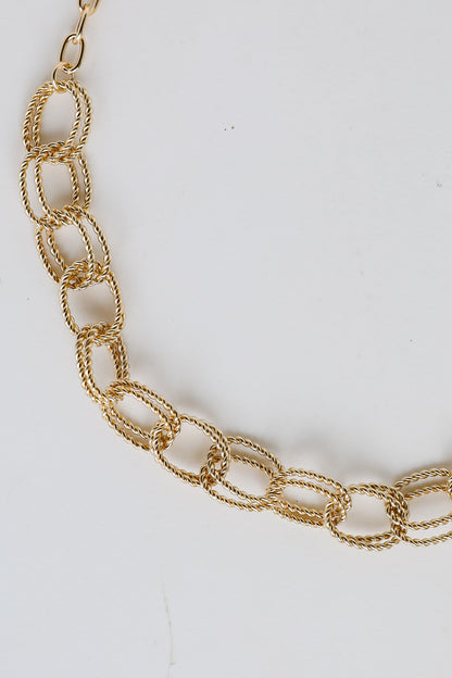 FINAL SALE - Scarlett Gold Chainlink Necklace