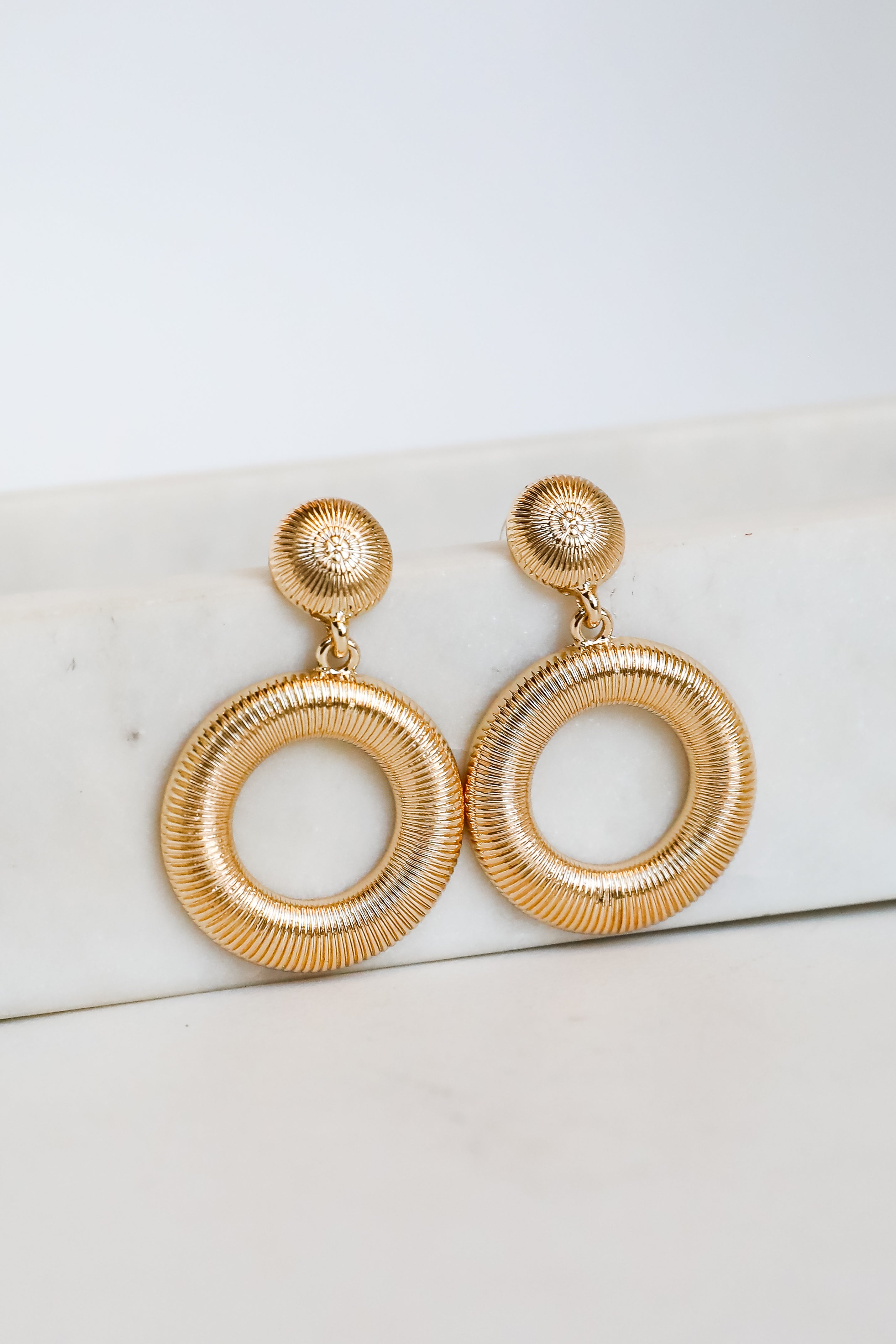 Lilly Circle Drop Earrings