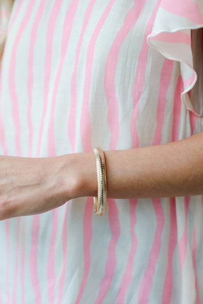 chic Gold Bangle Bracelet