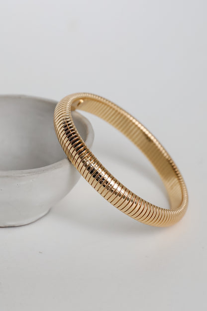 cute Gold Bangle Bracelet