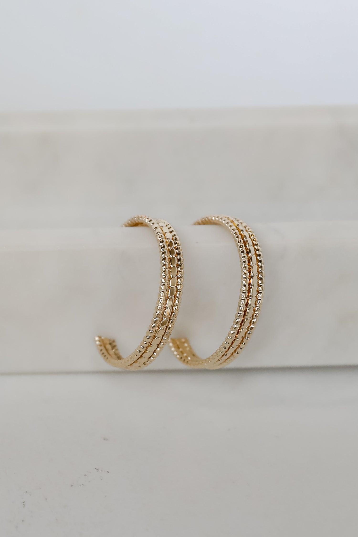 Lindsay Gold Hoop Earrings