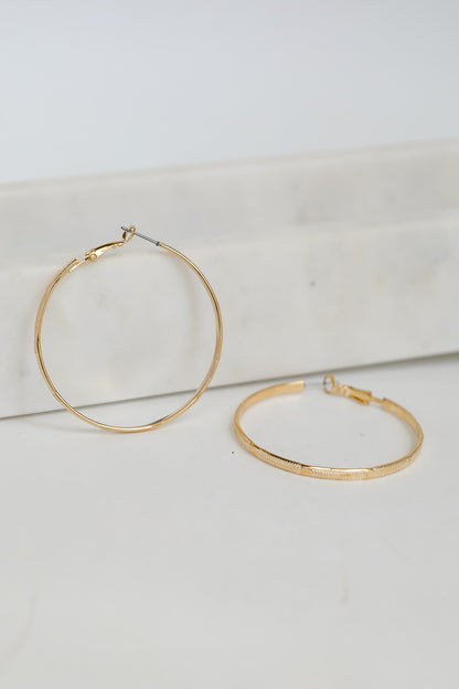 Callie Gold Hoop Earrings