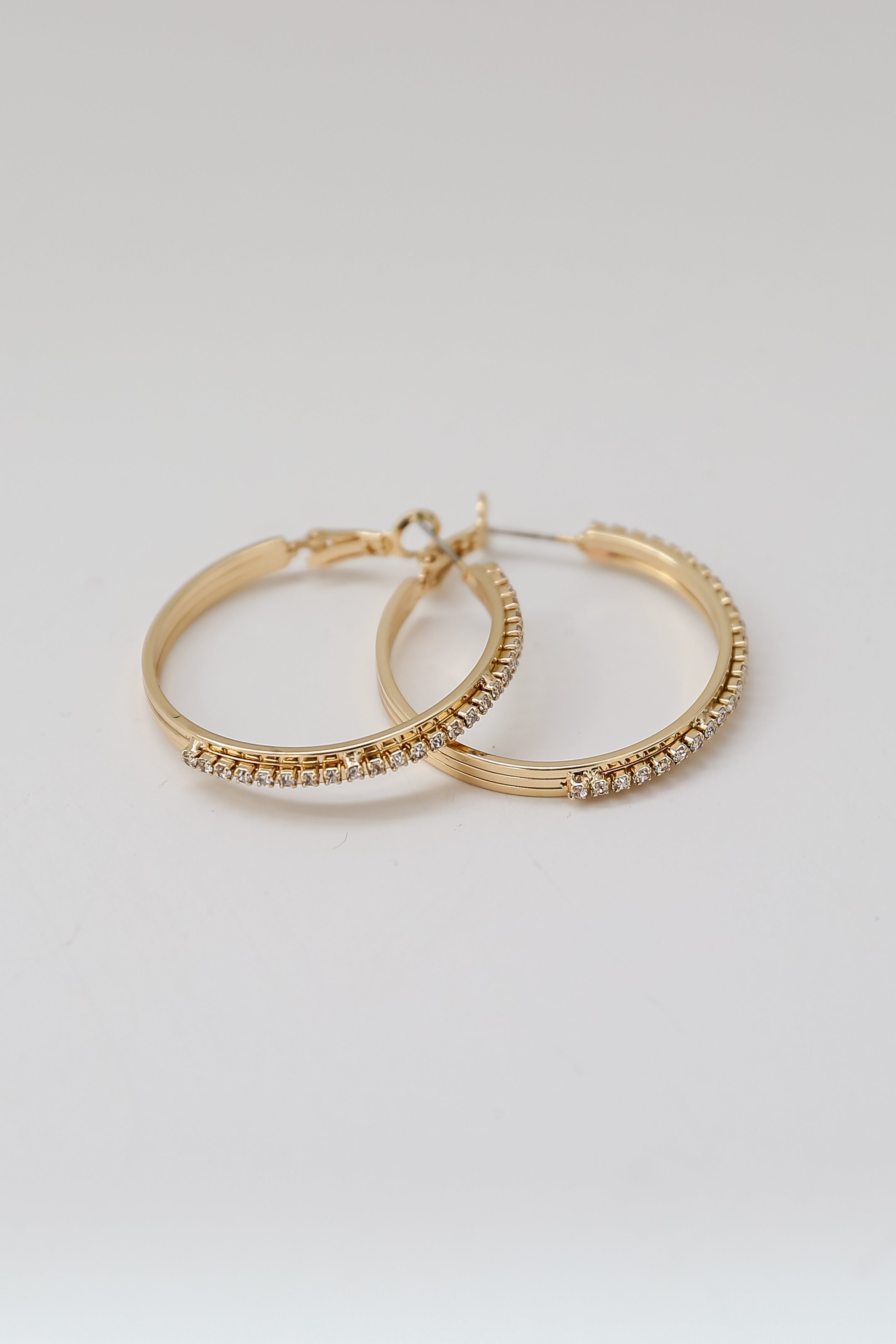 trendy gold hoops for women