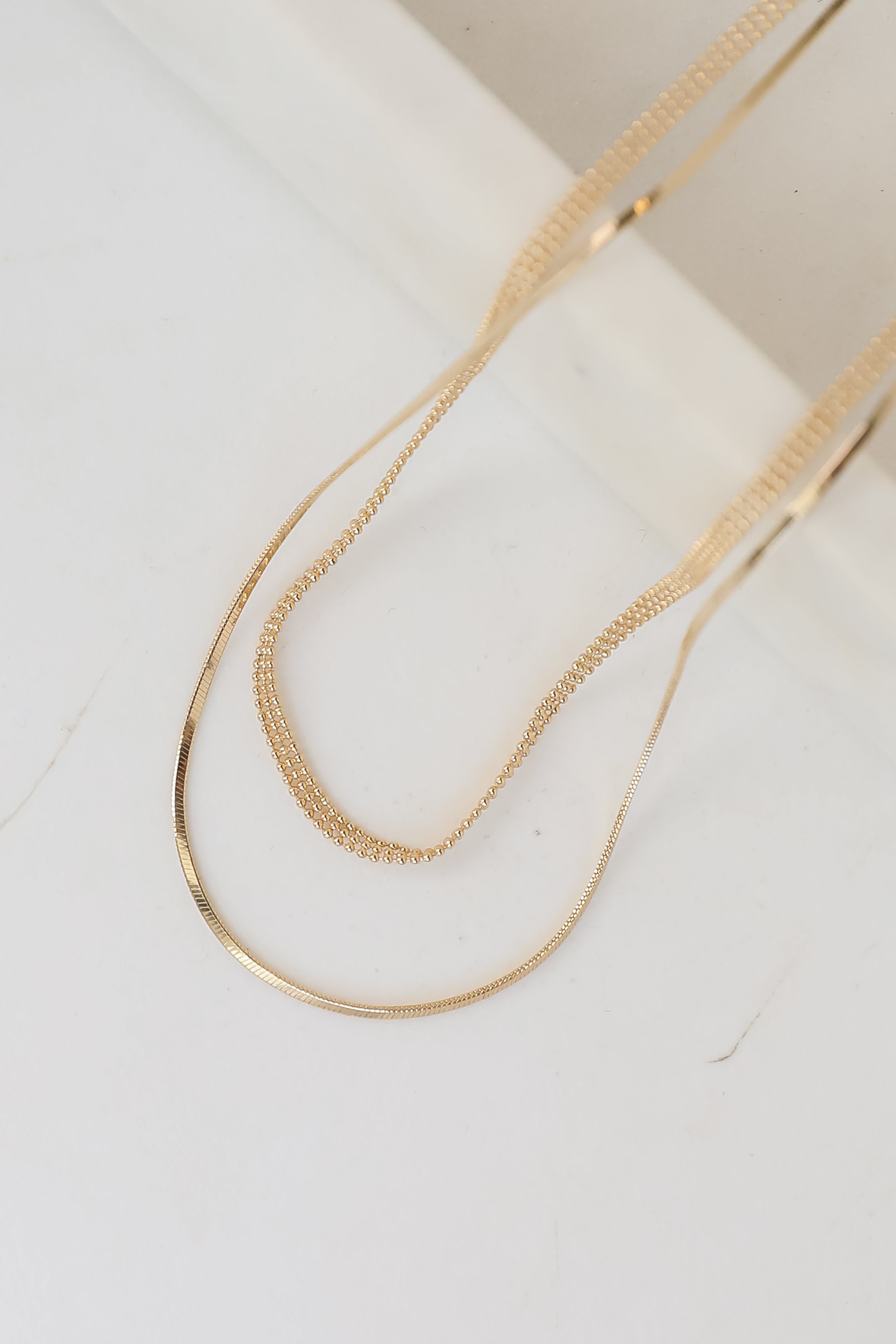 Lydia Gold Layered Chain Necklace