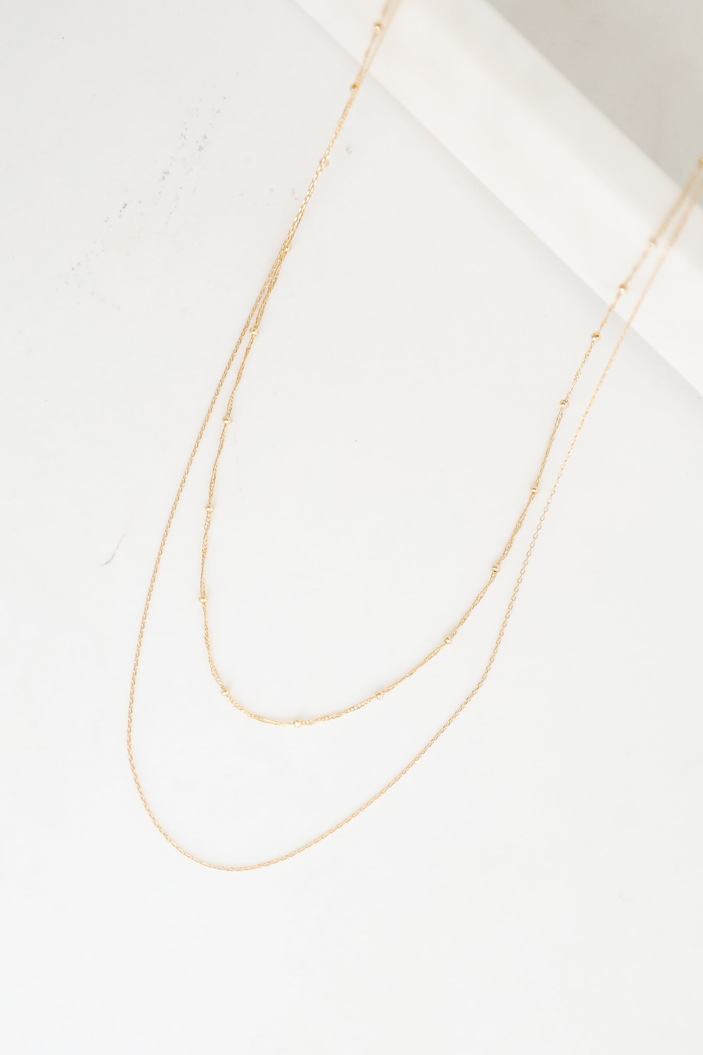 Esther Gold Layered Chain Necklace