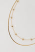 Gold Heart Layered Chain Necklace