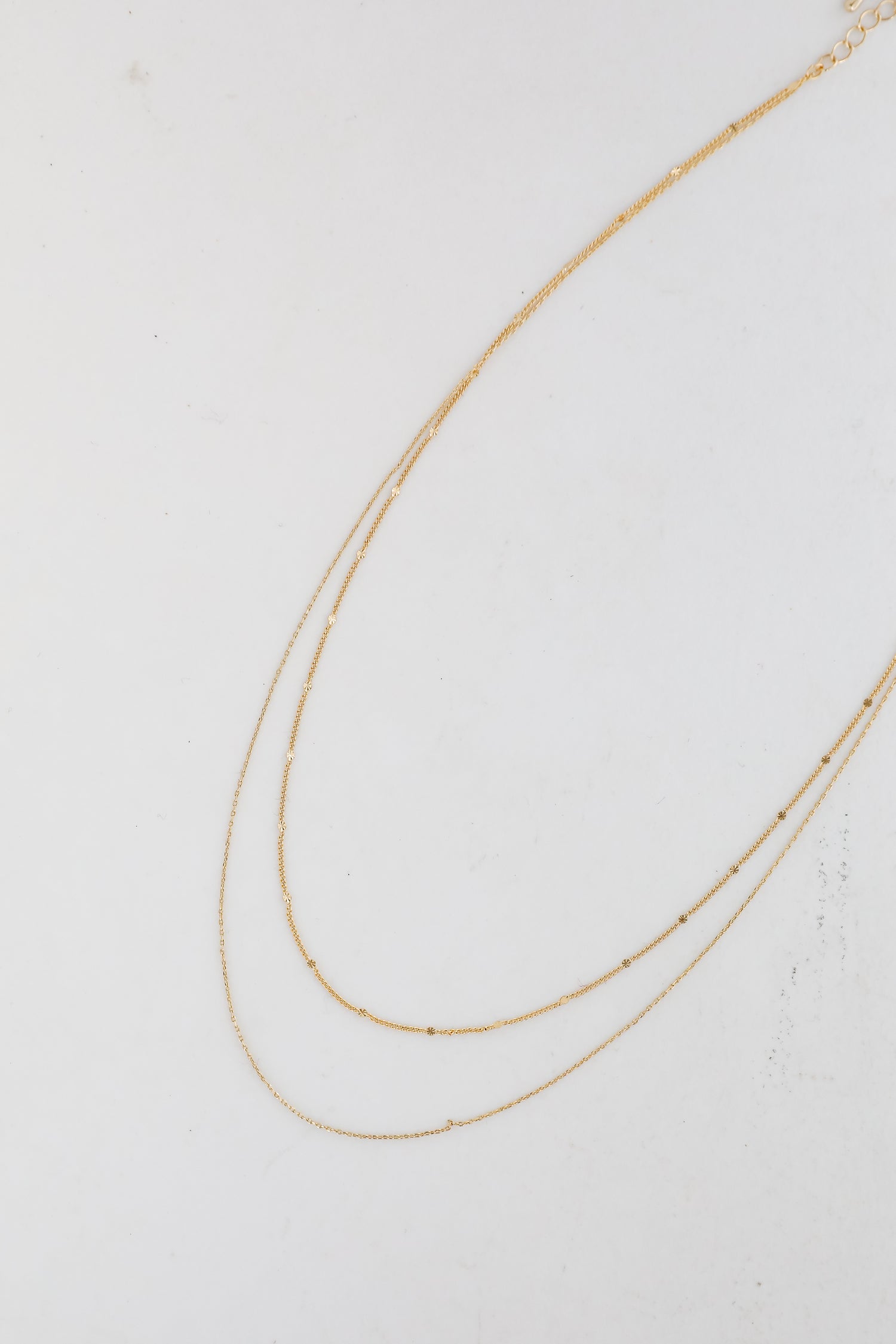 Abbie Gold Layered Chain Necklace