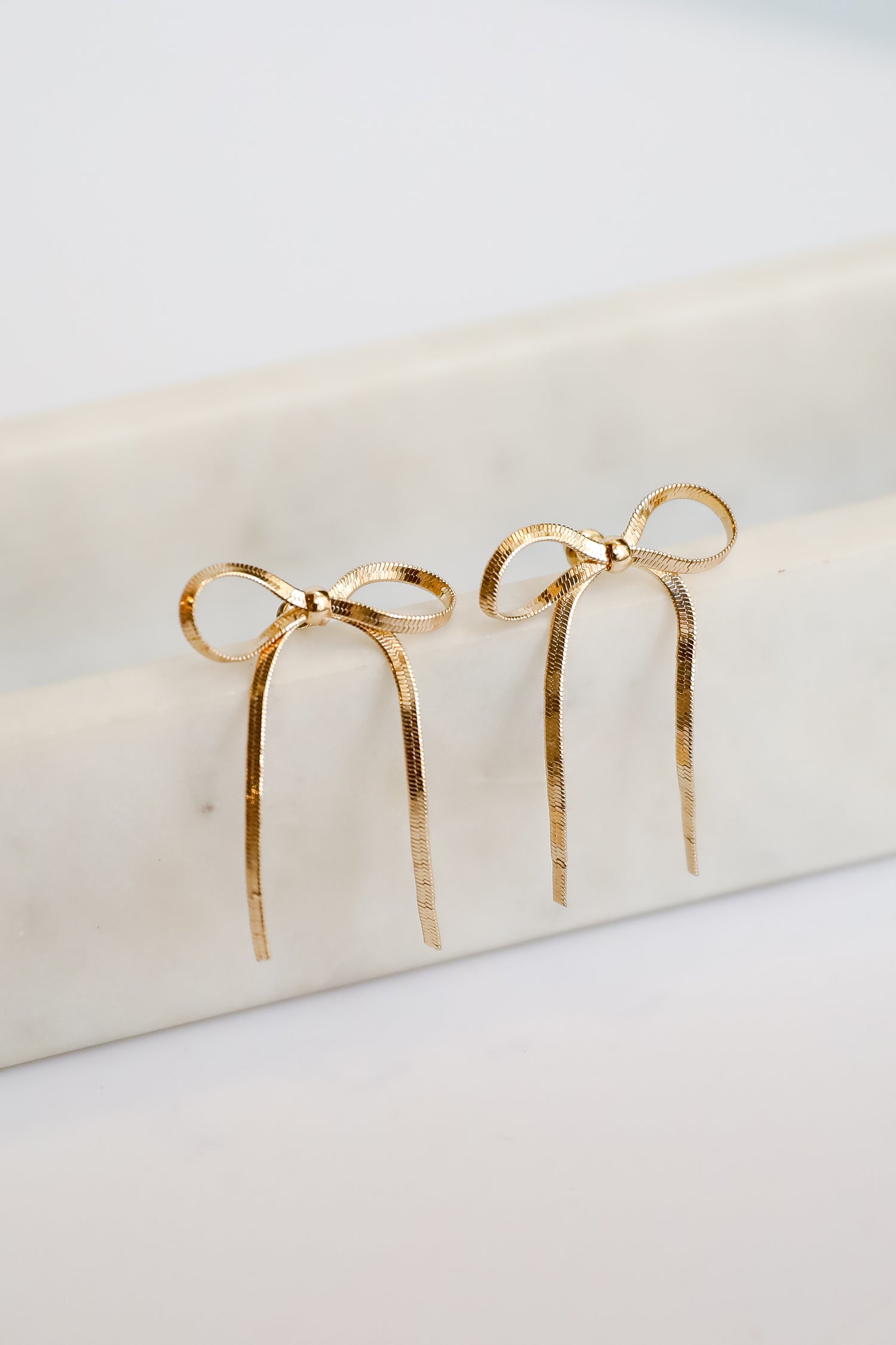 Averie Gold Bow Earrings