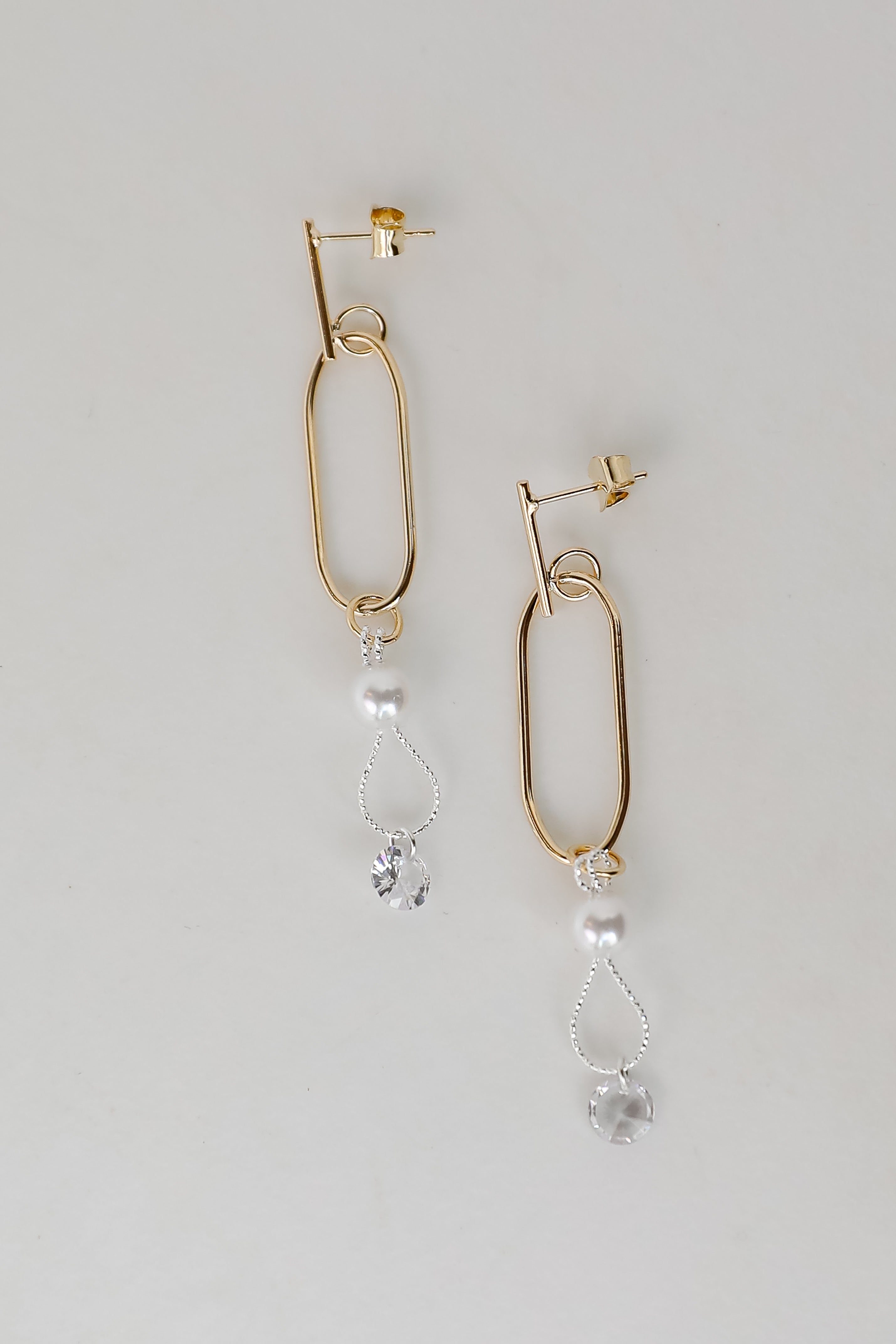 Michelle White Pearl Drop Earrings