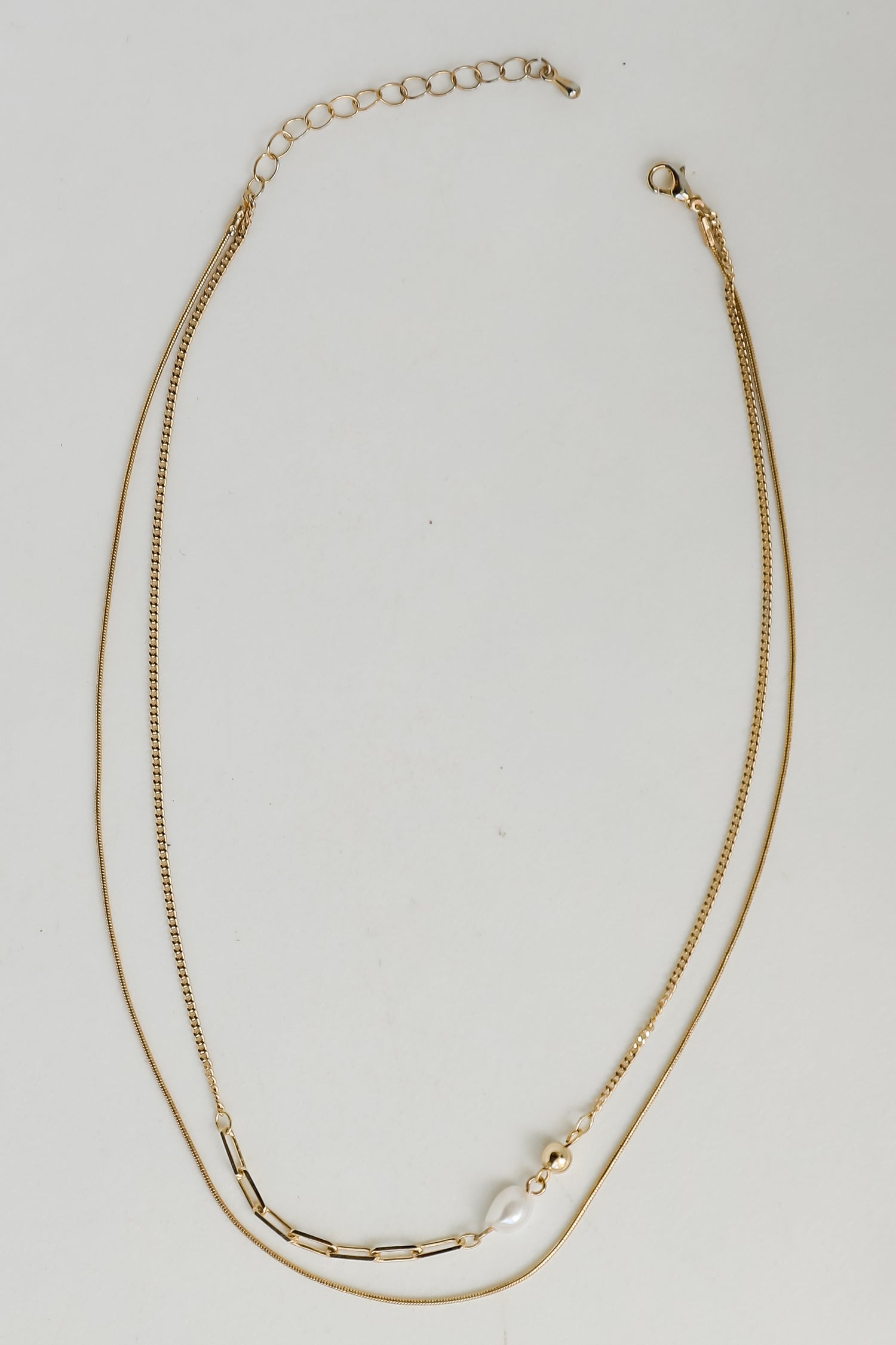 Mary Gold Layered Chain Necklace