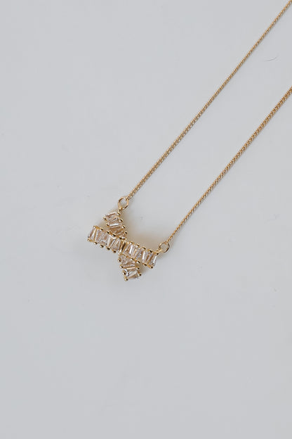 Dana Gold Gemstone Bar Necklace