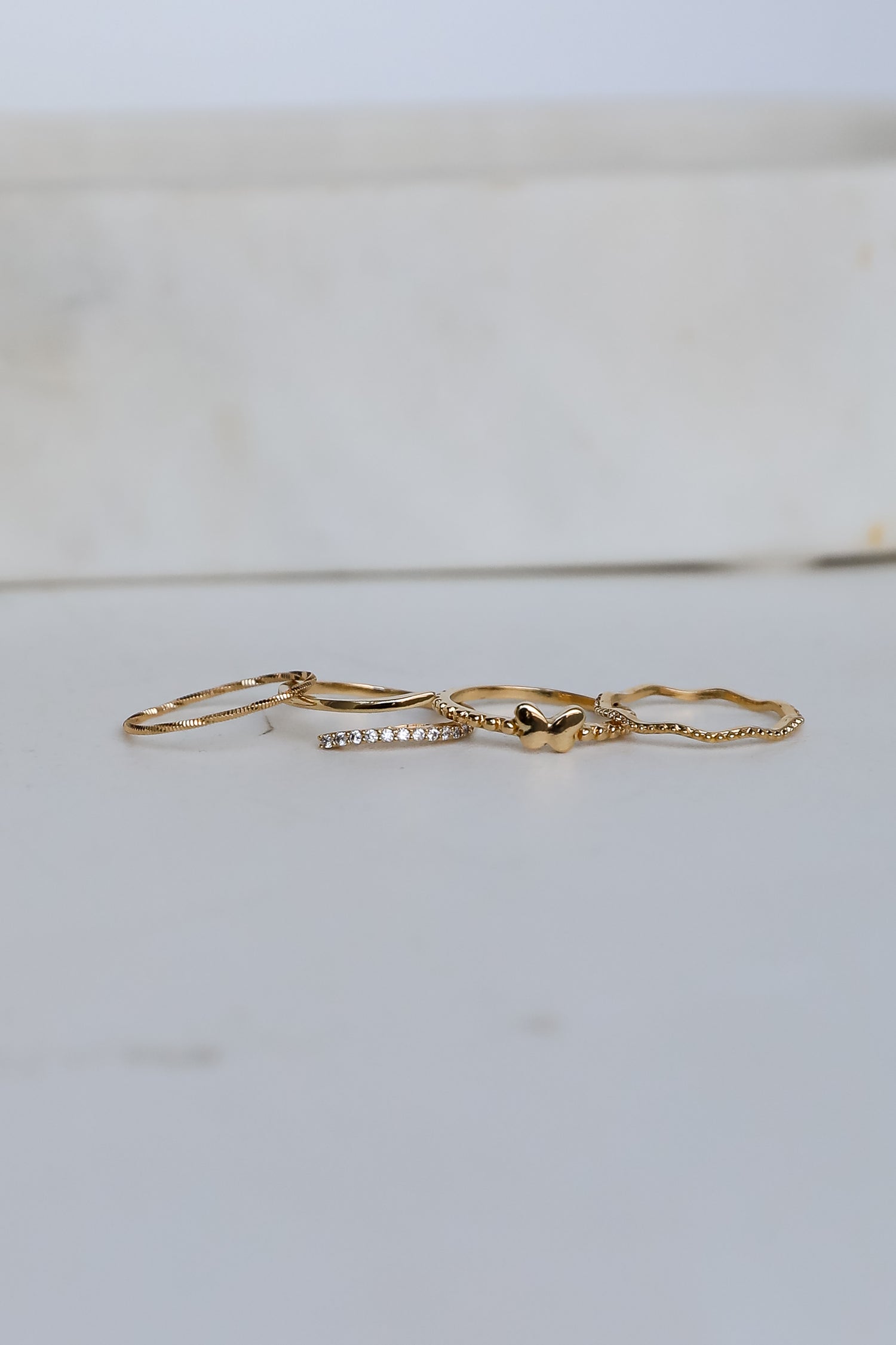 Elena Gold Ring Set