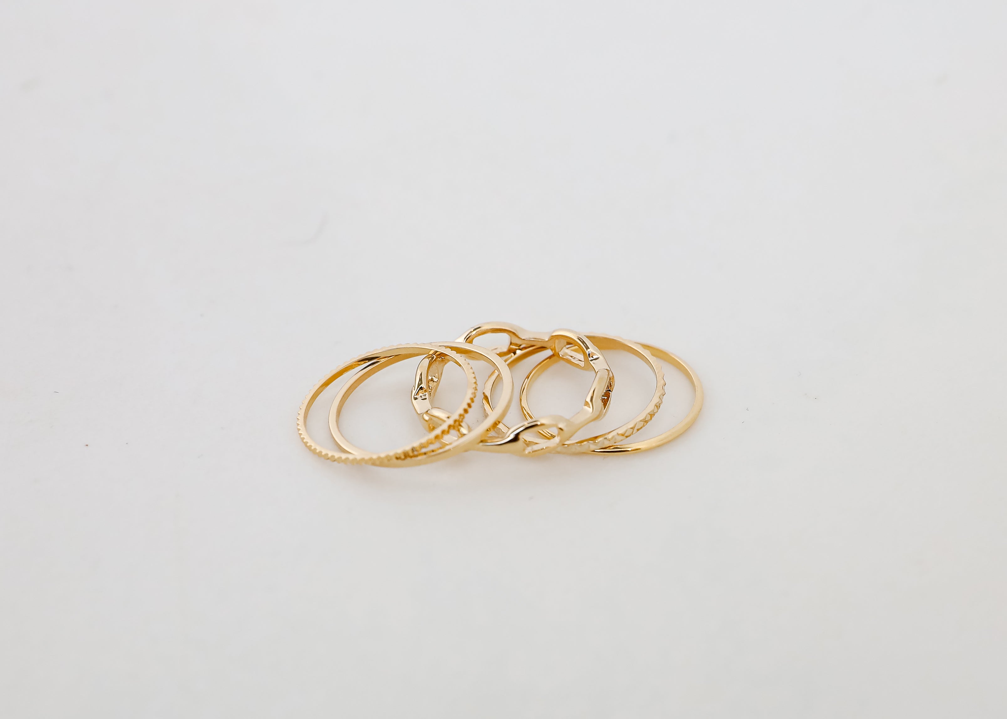 Sabrina Gold Ring Set