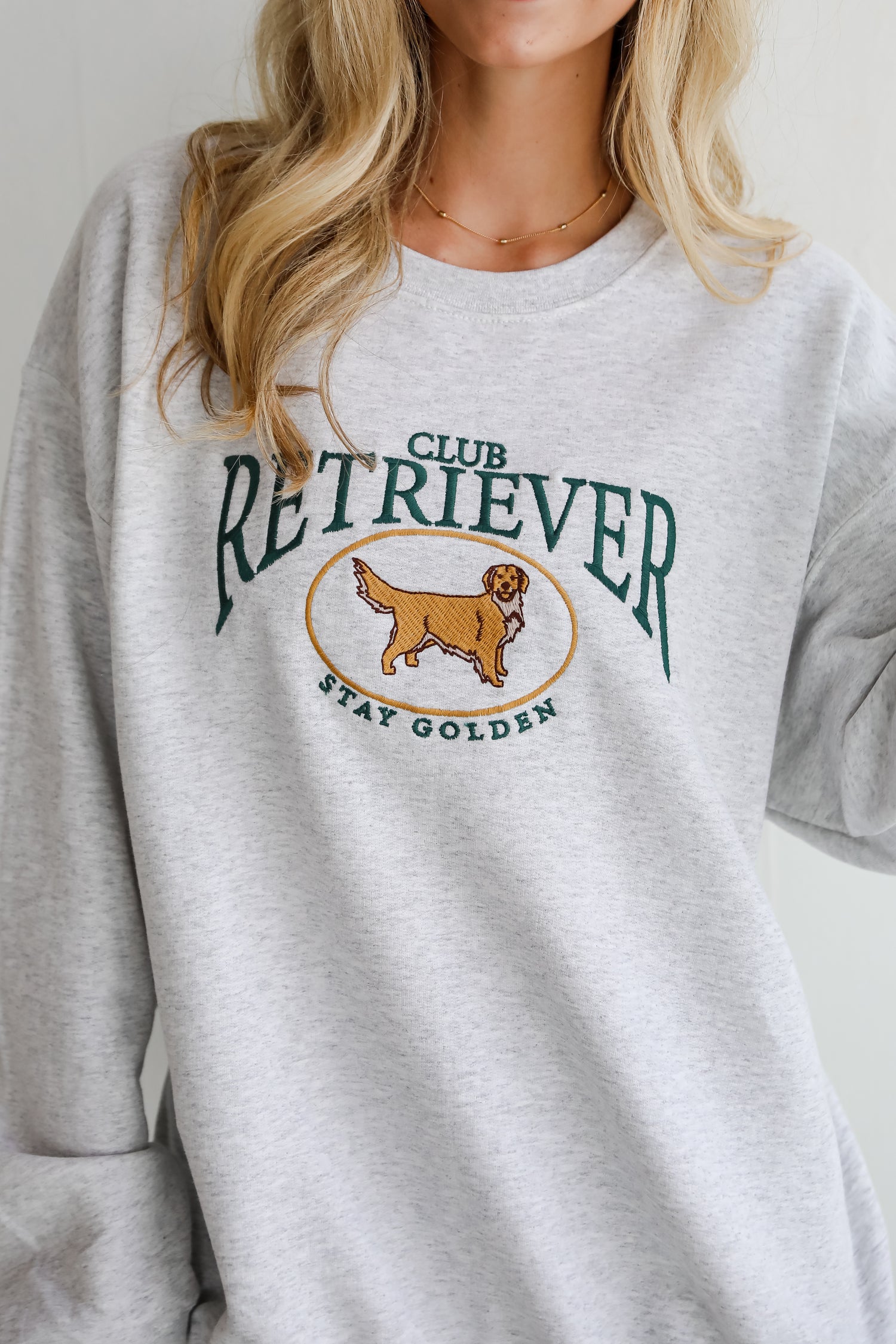 Golden Retriever Light Heather Grey Sweatshirt