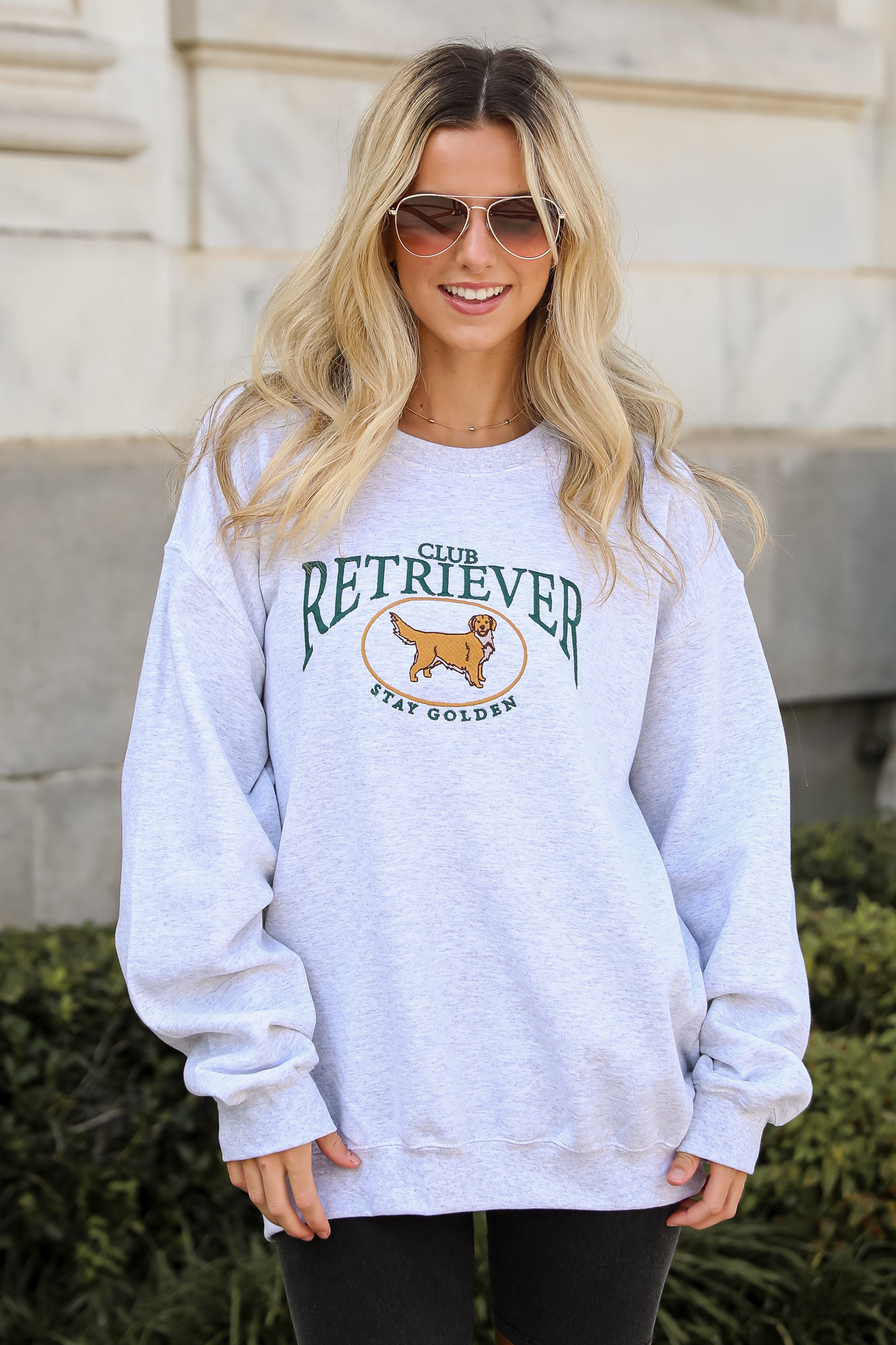 Golden Retriever Light Heather Grey Sweatshirt