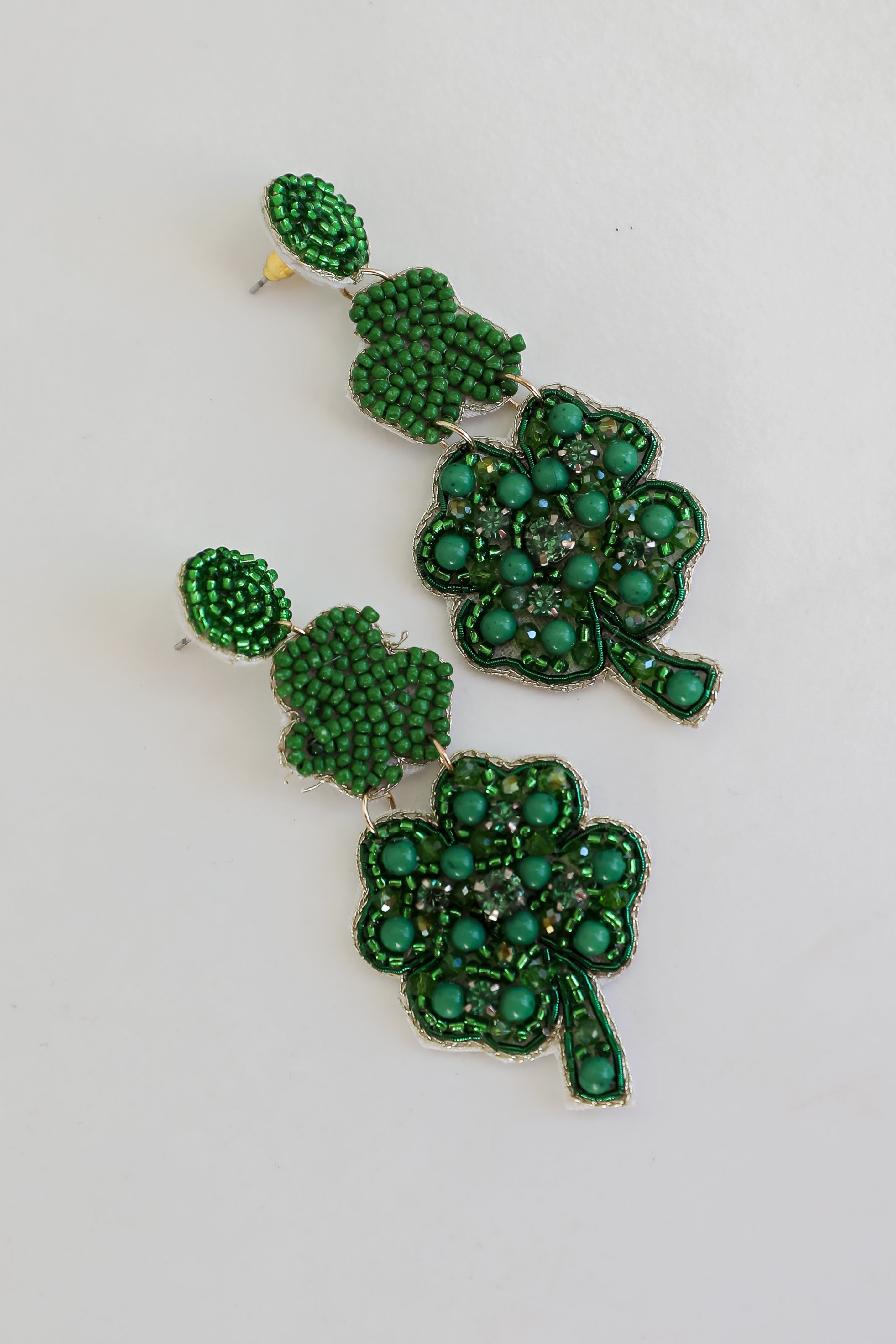 st pattys day earrings