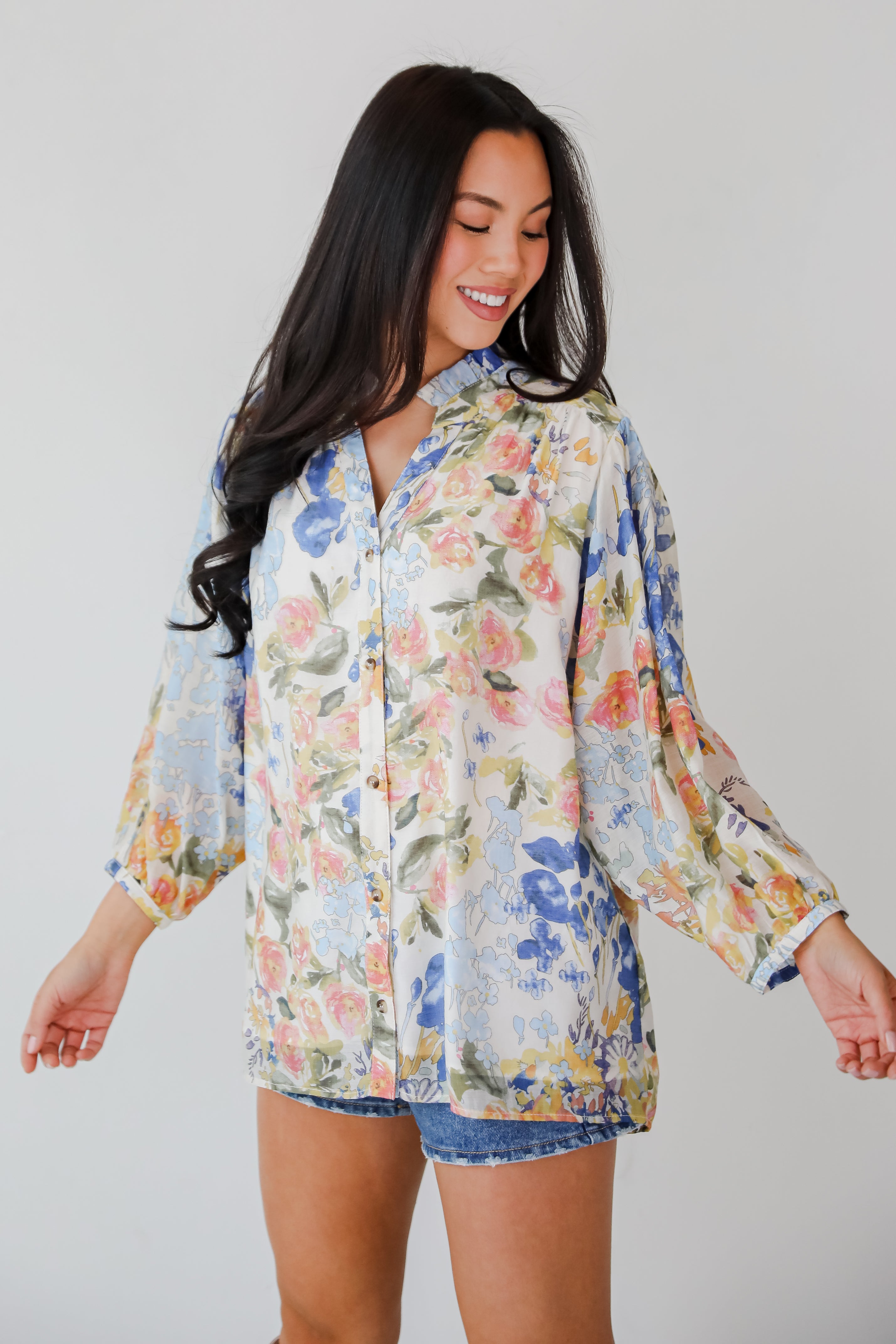 Blooming For Love Floral Blouse