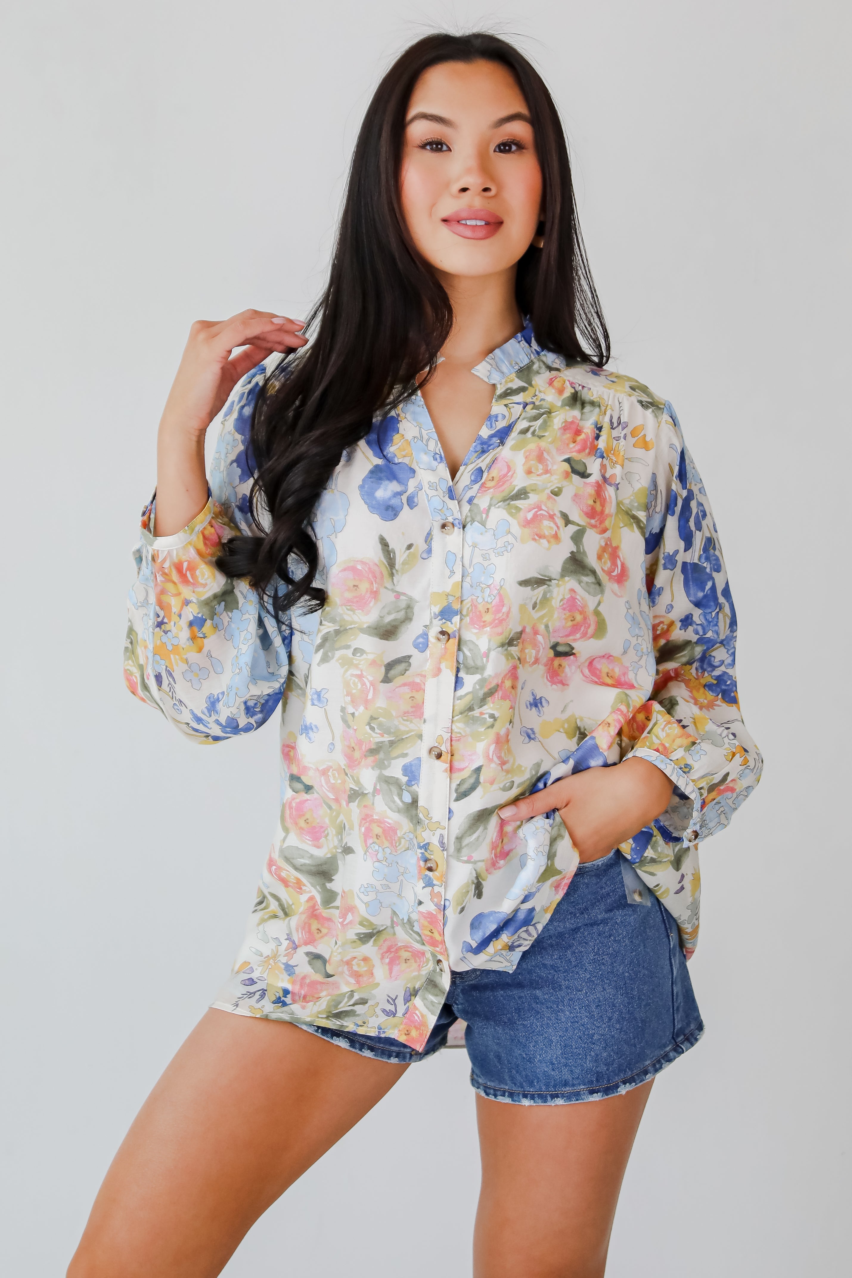 Blooming For Love Floral Blouse