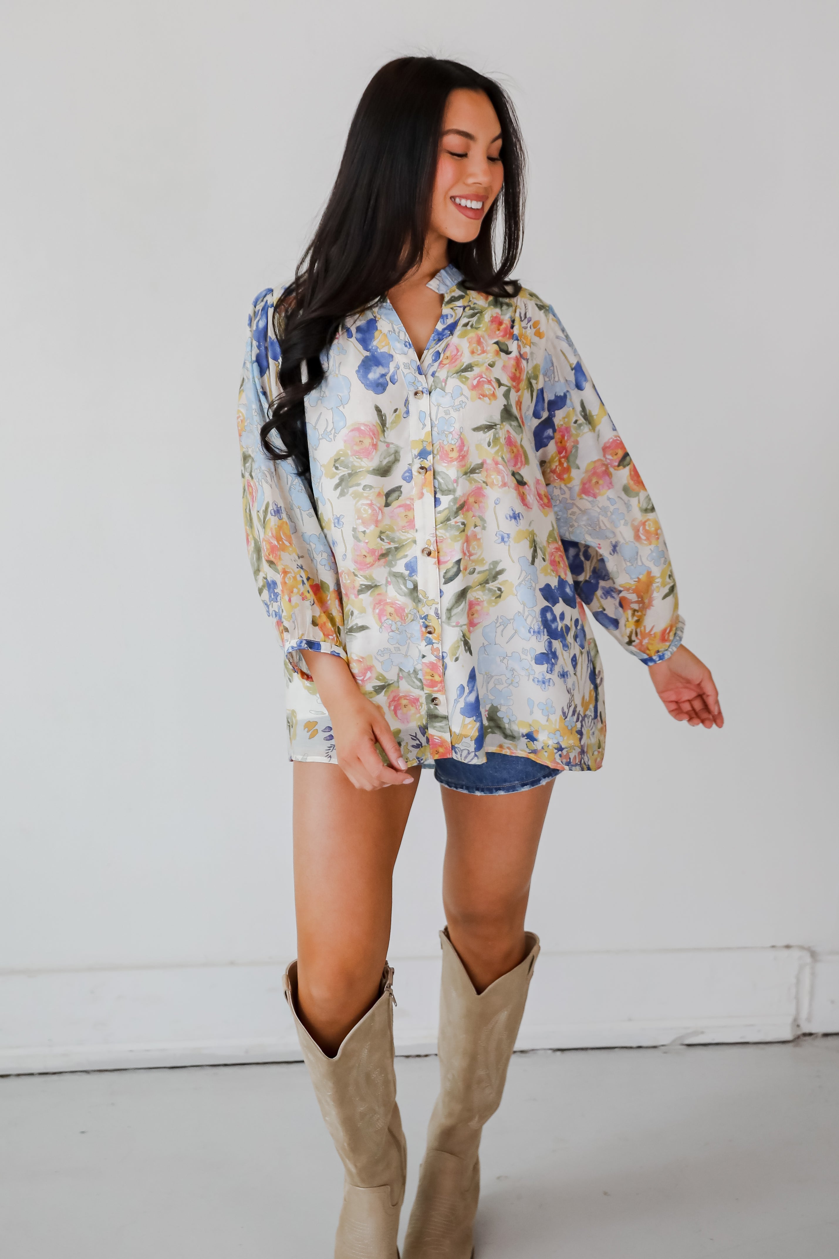 Blooming For Love Floral Blouse