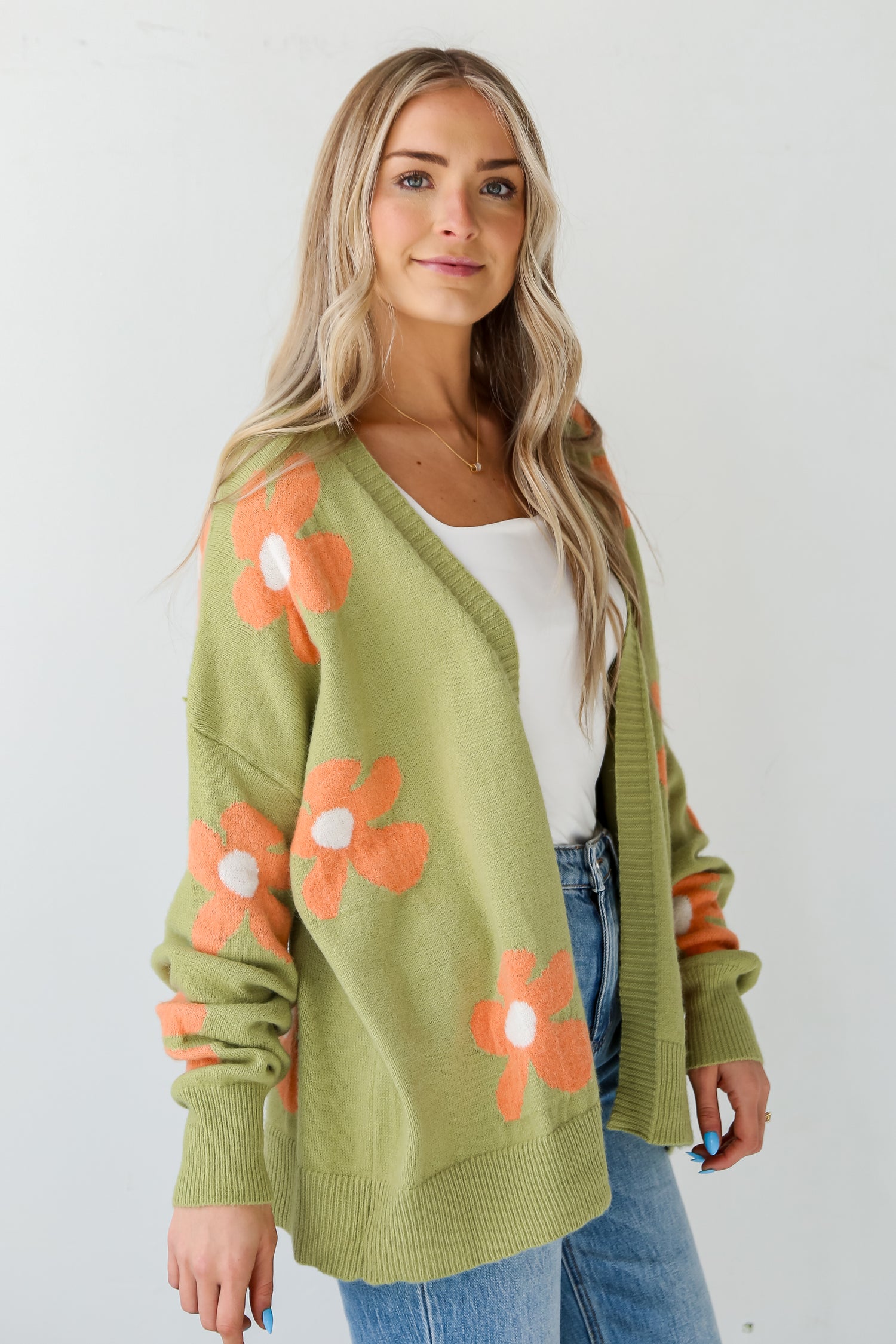 flower cardigan