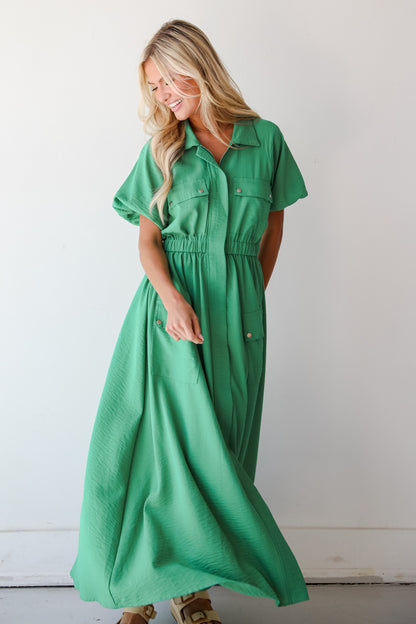 Kelly Green Maxi Dress for women