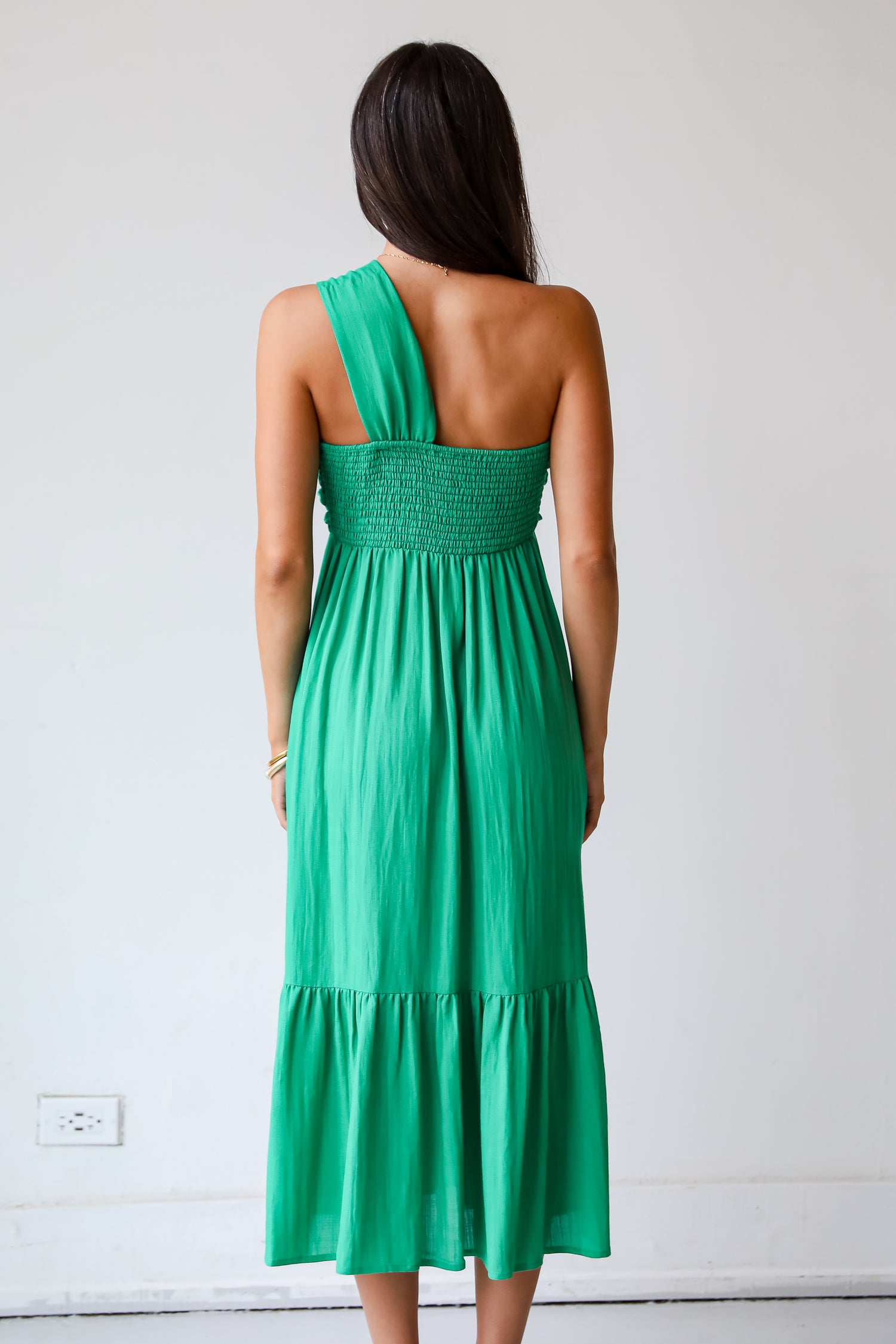 Abundance Of Love Kelly Green Midi Dress