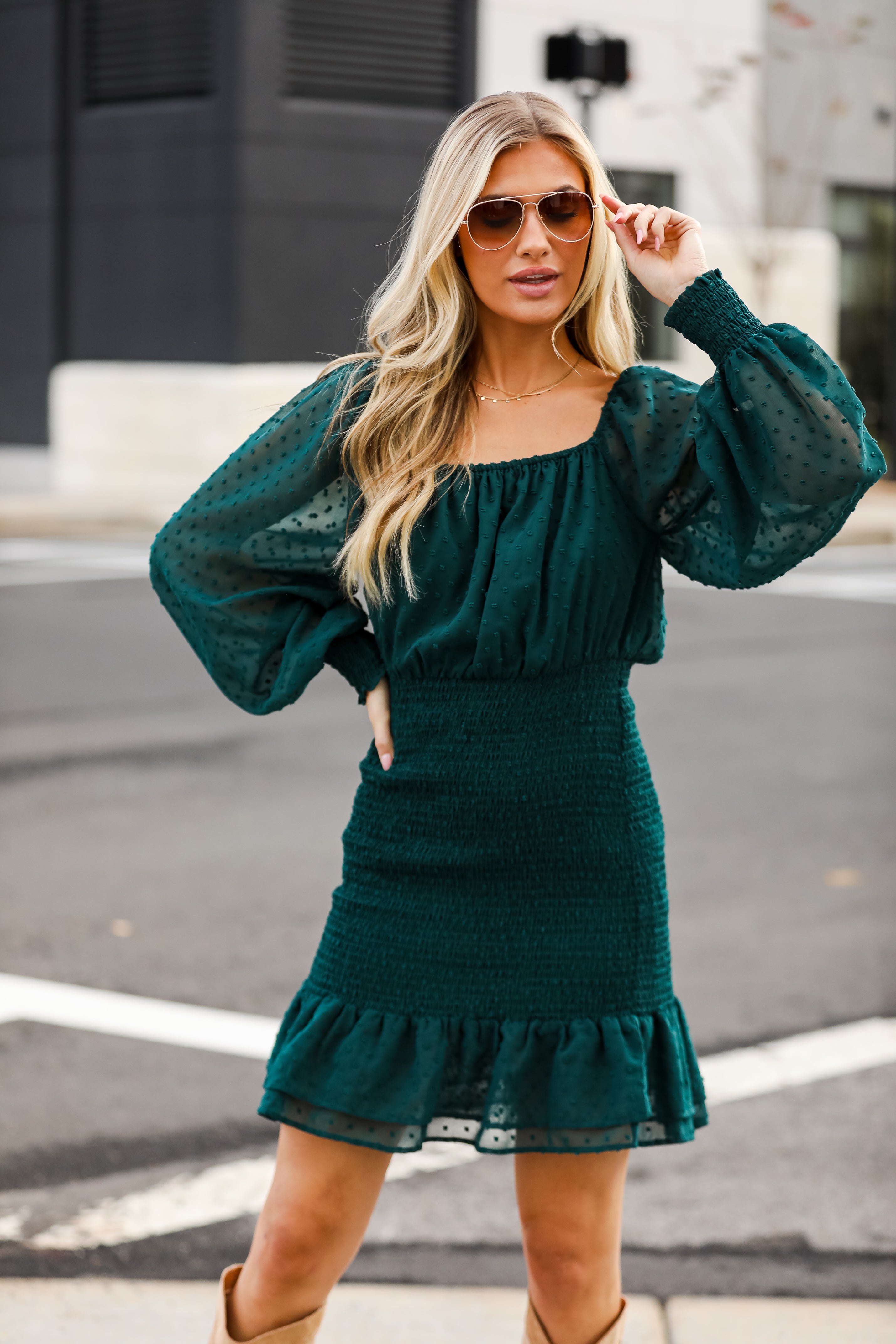 green dresses