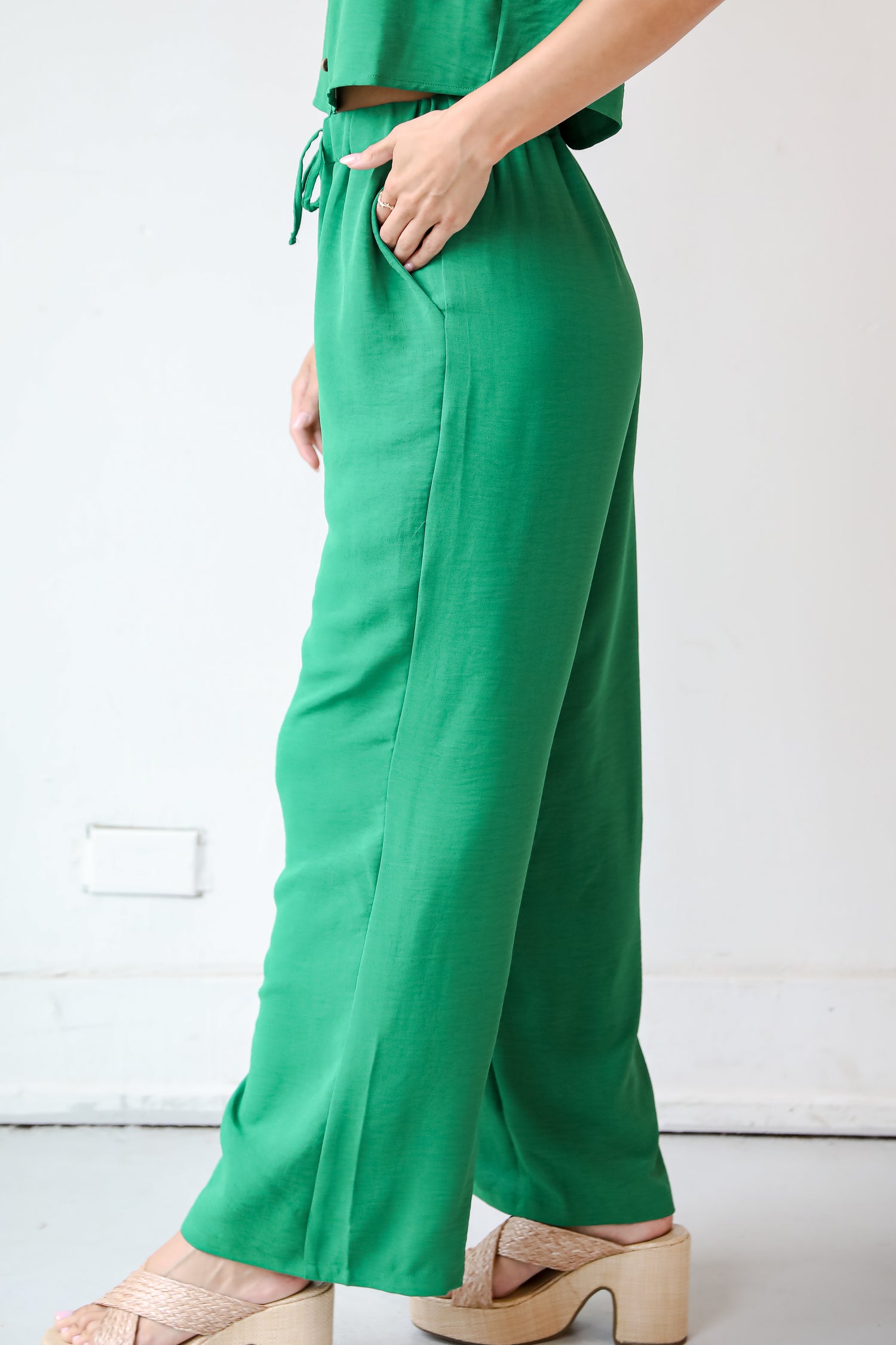 flowy Green Pants