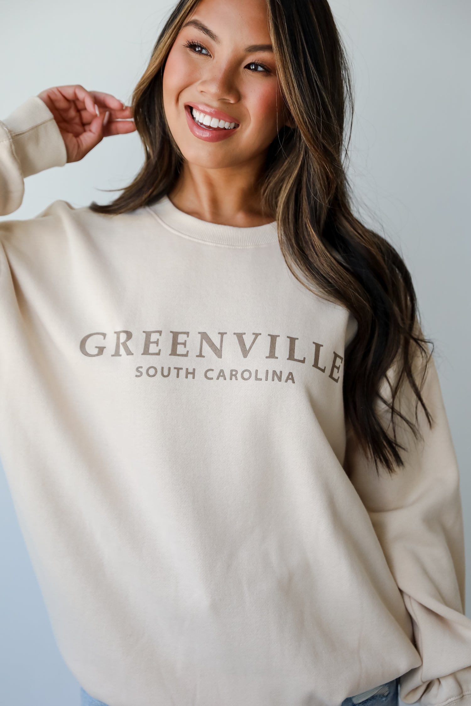 Ivory Greenville South Carolina Sweatshirt