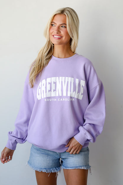 Lavender Greenville South Carolina Sweatshirt