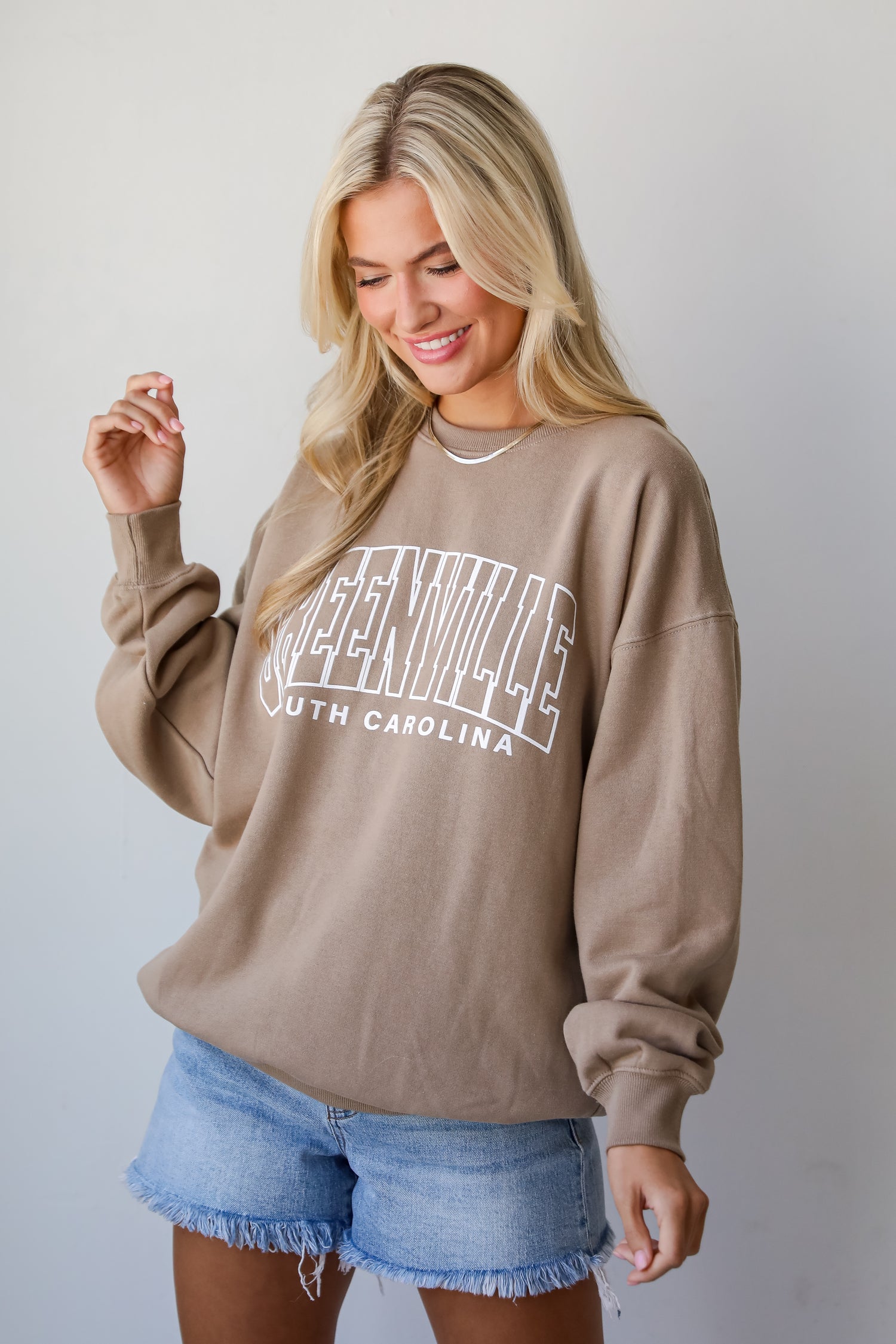 Tan Greenville South Carolina Sweatshirt