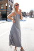 Grey Cargo Maxi Dress